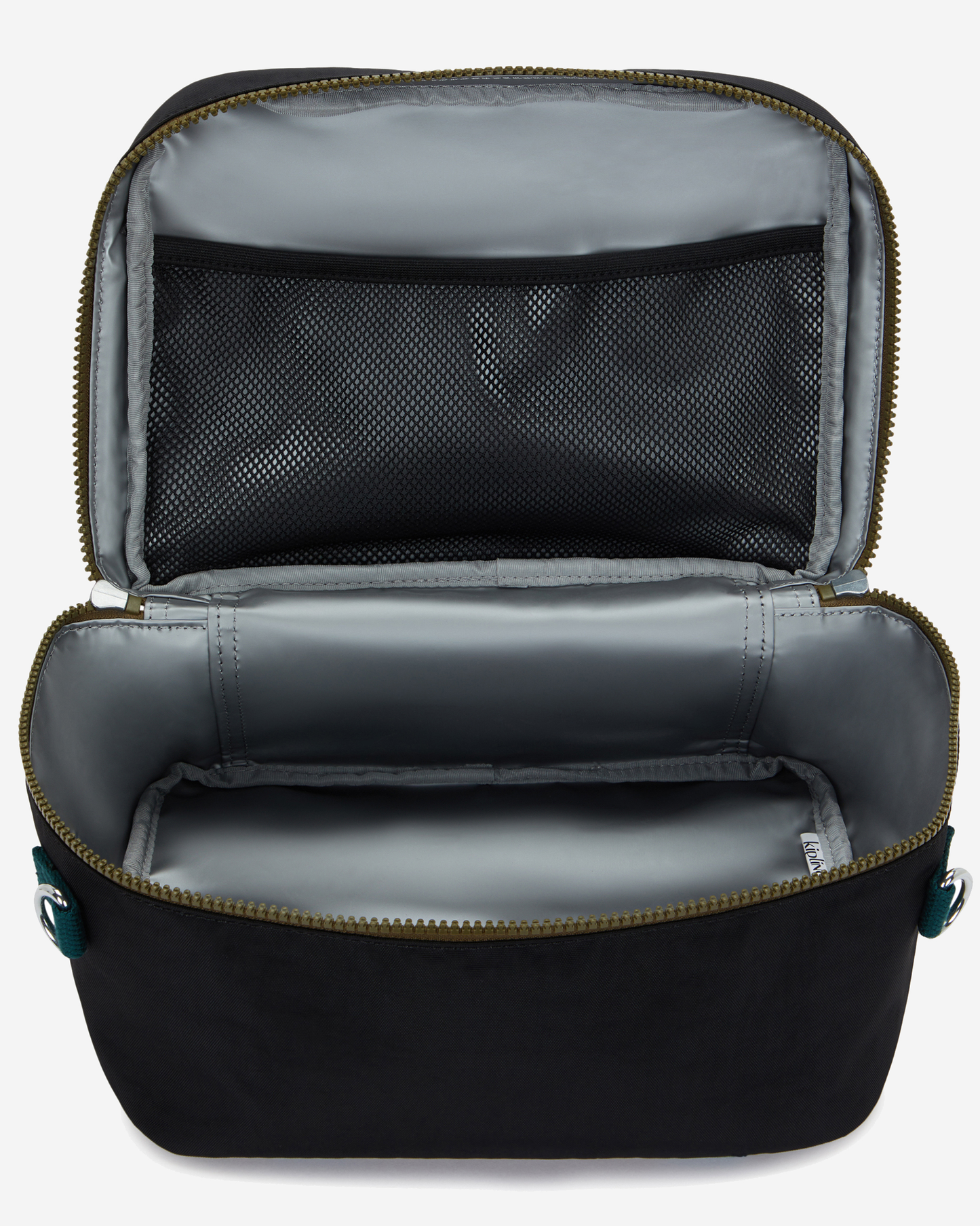 Kipling  Miyo Black Khaki Bl Large LunchBag with Trolley Sleeve 15381-5FY