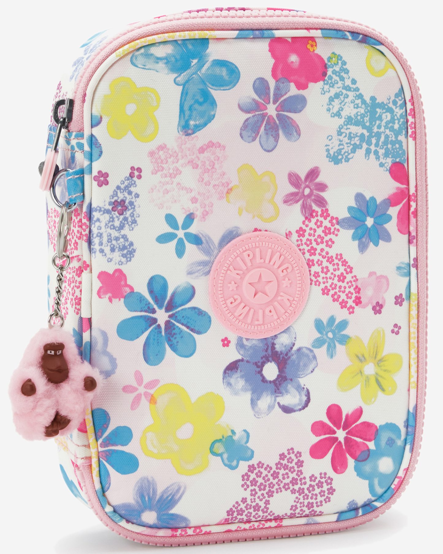 Kipling  100 Pens Flower Stamp Large Pencase I6002-8EM