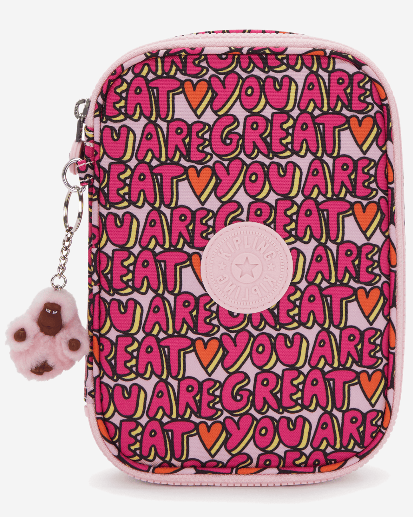 Kipling  100 Pens U R Great Prt Large Pencase I6002-6KZ