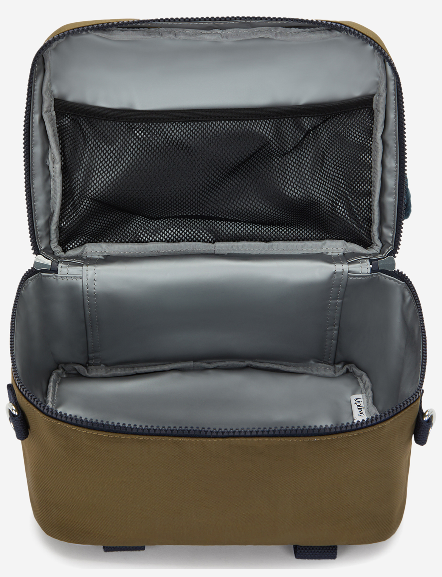 Kipling Miyo Treasure Green حقيبة غداء كبيرة (مع جيب ترولي) 15381-1Hw