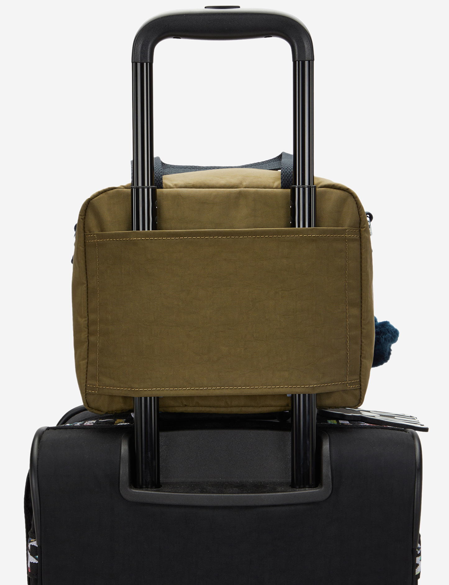 Kipling Miyo Treasure Green حقيبة غداء كبيرة (مع جيب ترولي) 15381-1Hw