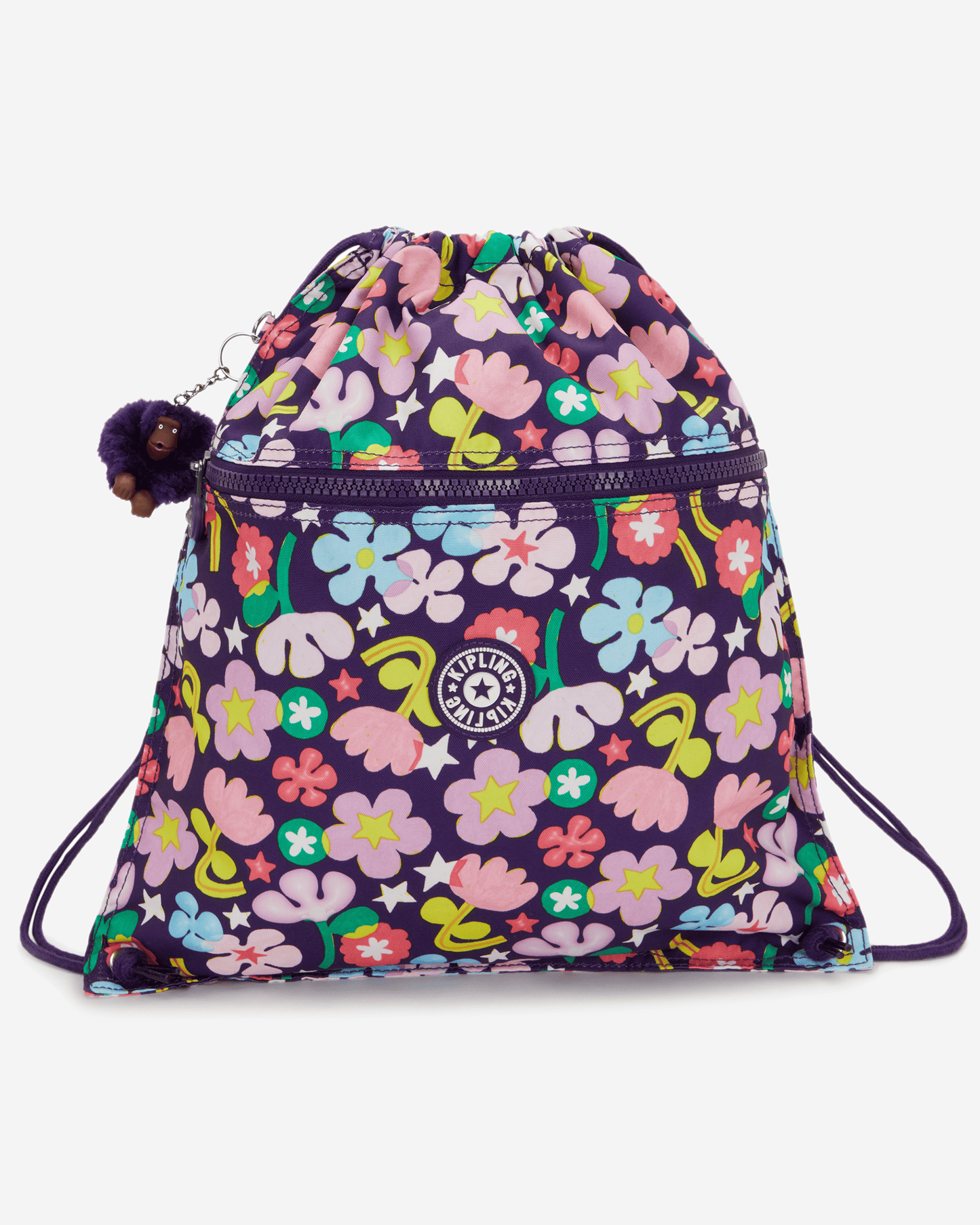 Kipling  Supertaboo Fairy Flower Medium Backpack with Drawstring I5637-9MO