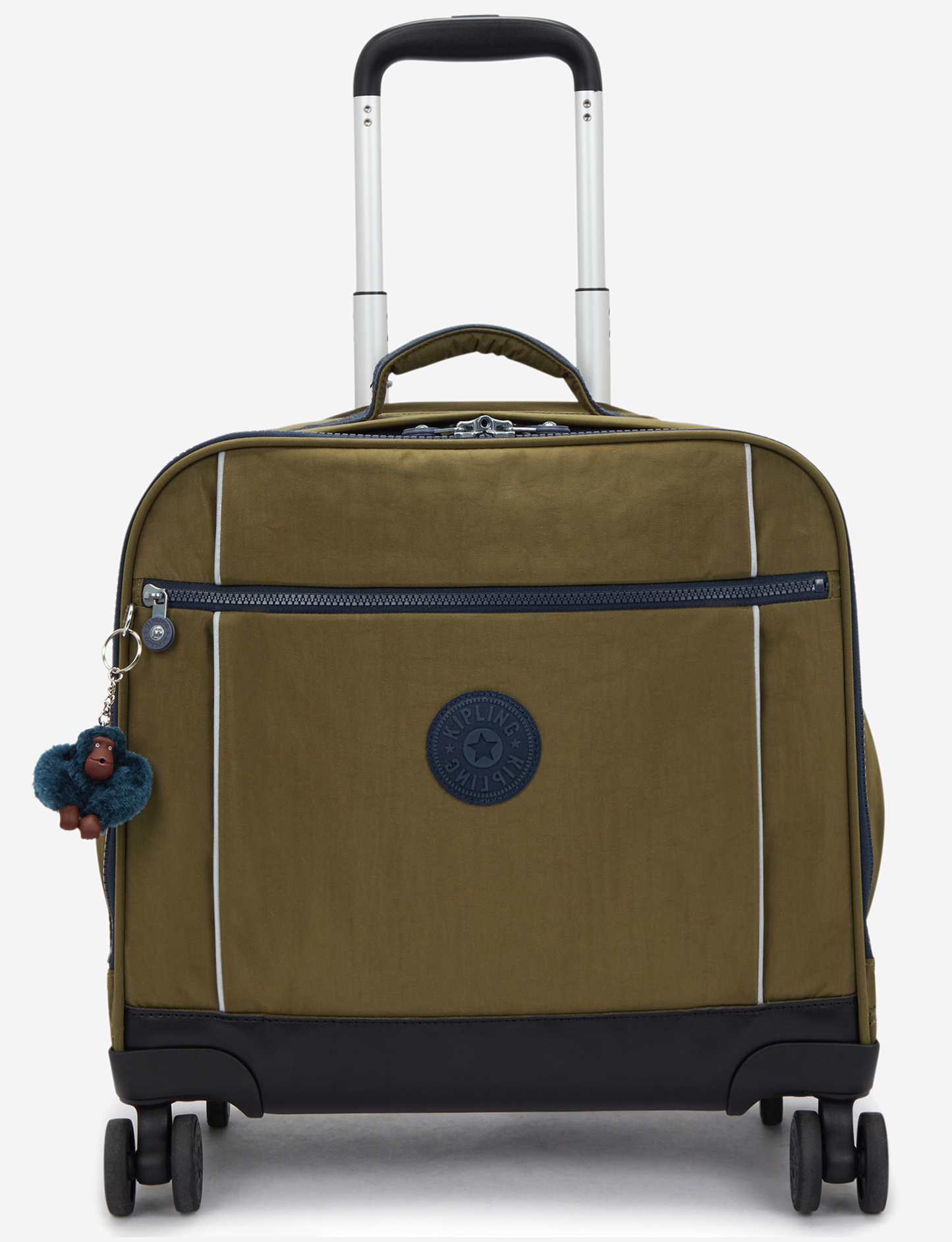 KIPLING حقيبة مدرسية بعجلات للأطفال من نيو ستوريا تريجر باللون الأخضر مع جيب للابتوب I4050-1HW