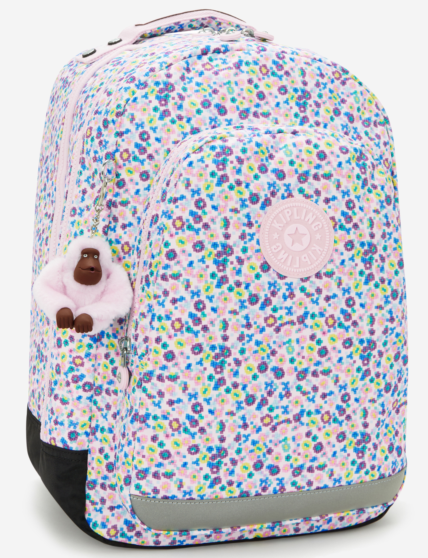 حقيبة ظهر KIPLING Class Room Digi Flower Prt كبيرة (مع جيب للكمبيوتر المحمول) I7090-7ER