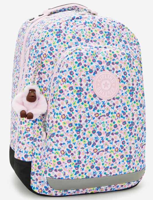 حقيبة ظهر كبيرة Kipling Class Room Digi Flower Prt (مع جيب للكمبيوتر المحمول) I7090-7Er