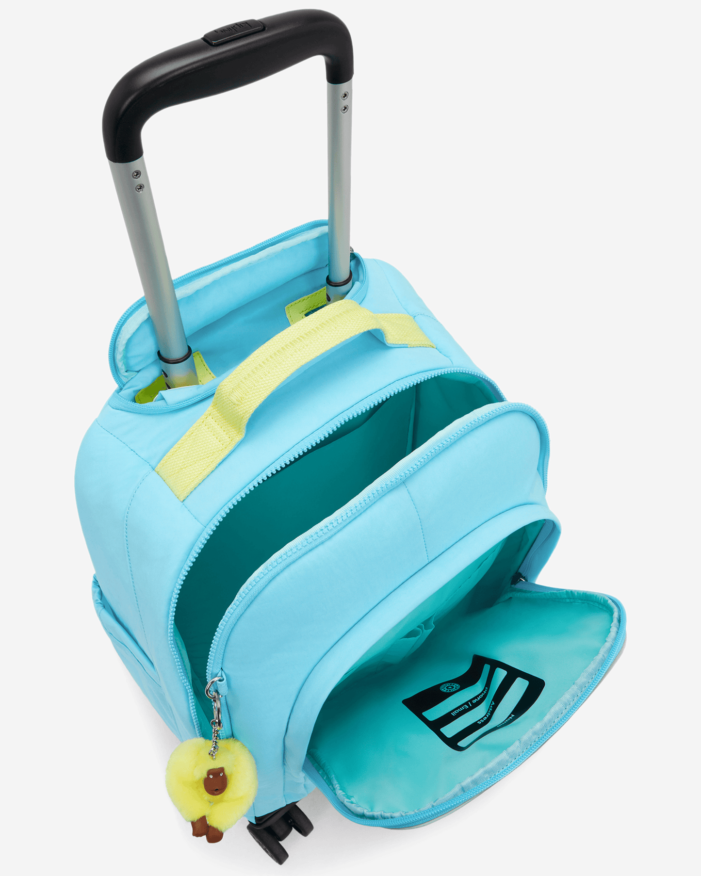 Kipling  New Zea Splash Blue Large Wheeled Backpack with Laptop Compartment I5246-3KR
