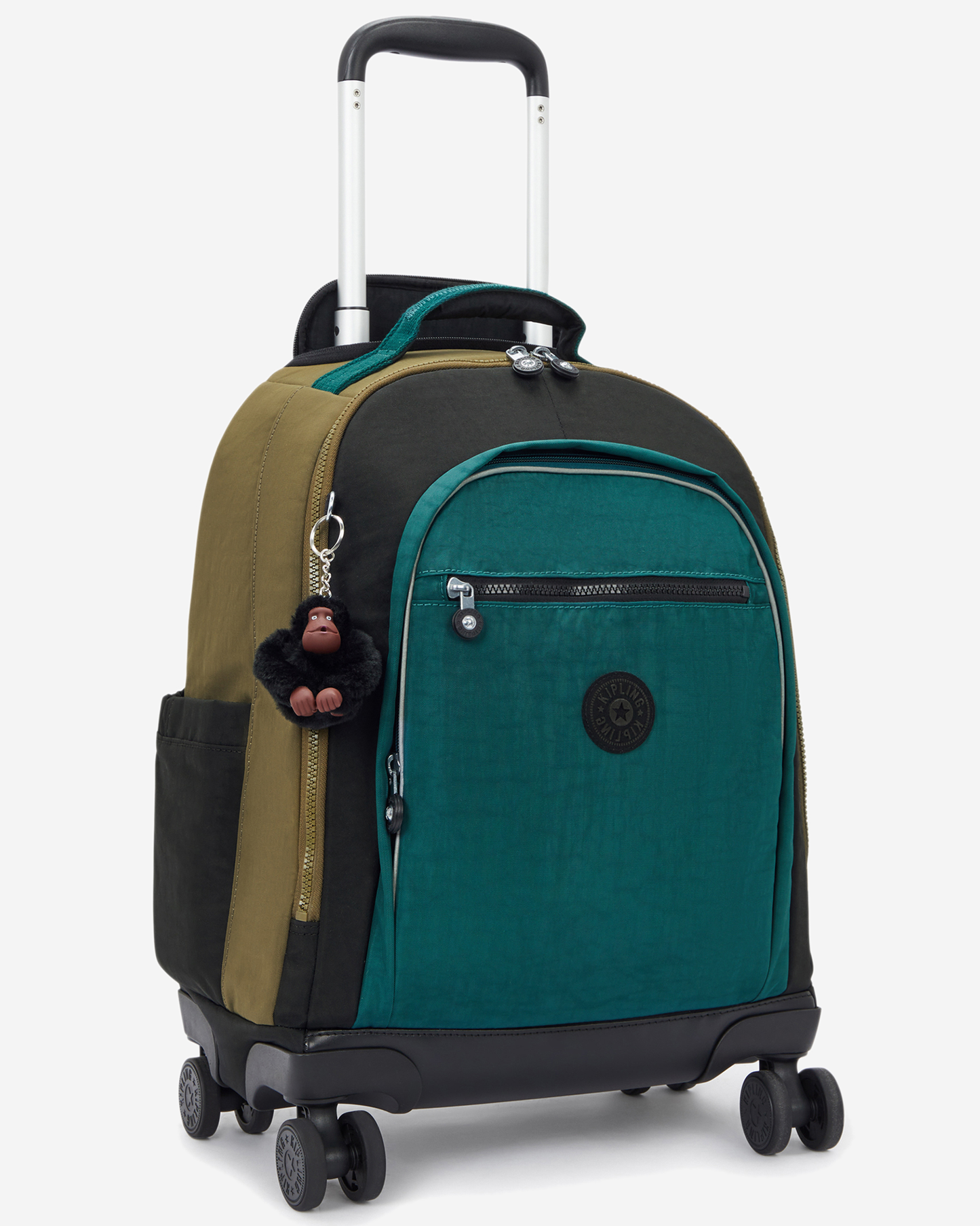 Kipling  New Zea Black Khaki Bl Large Wheeled Backpack with Laptop Compartment I5246-5FY