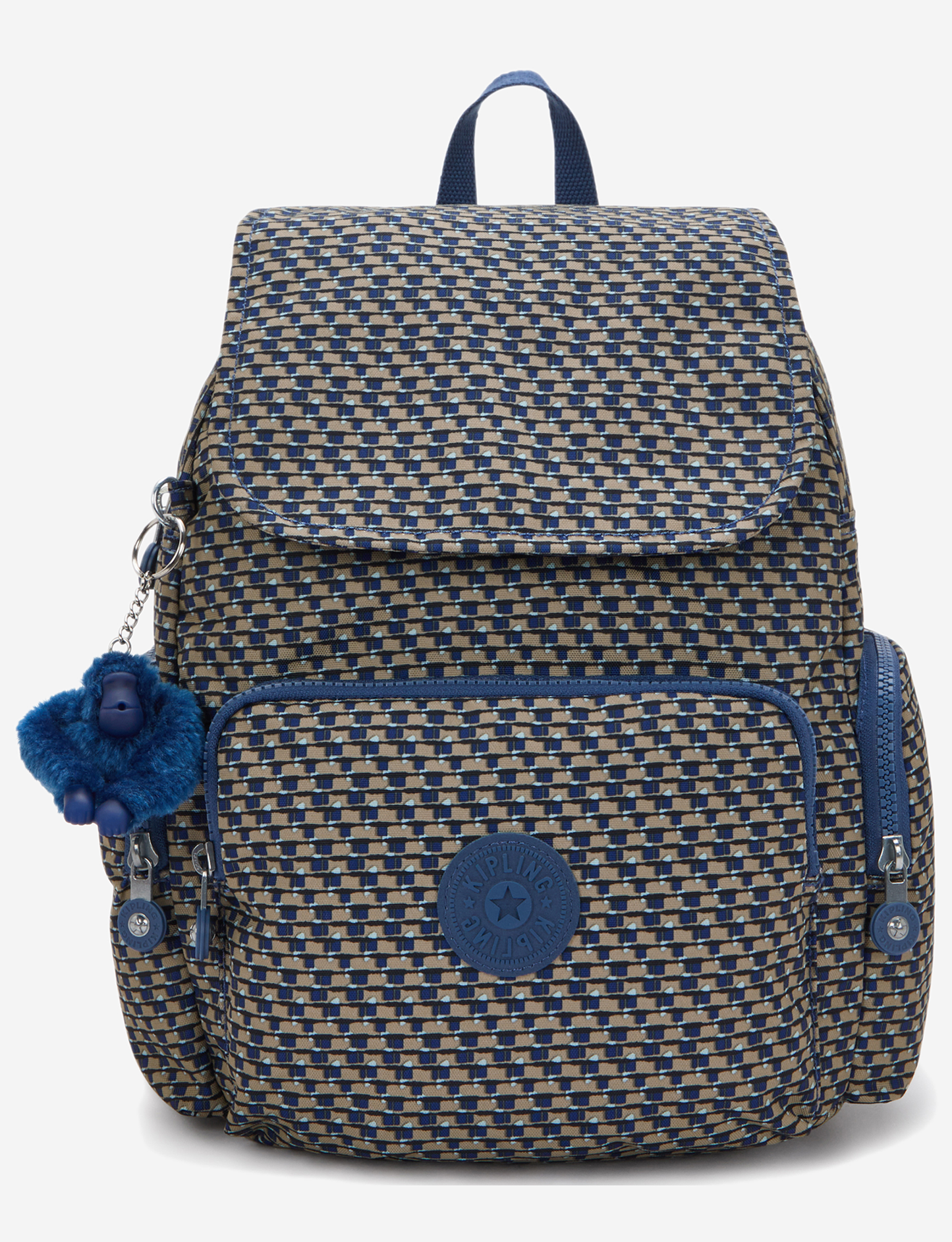 KIPLING City Zip S أزرق على Wire حقيبة ظهر صغيرة I6345-9PC