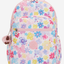 Kipling  Seoul Lap Flower Stamp Large Backpack with Laptop Compartment I5816-8EM