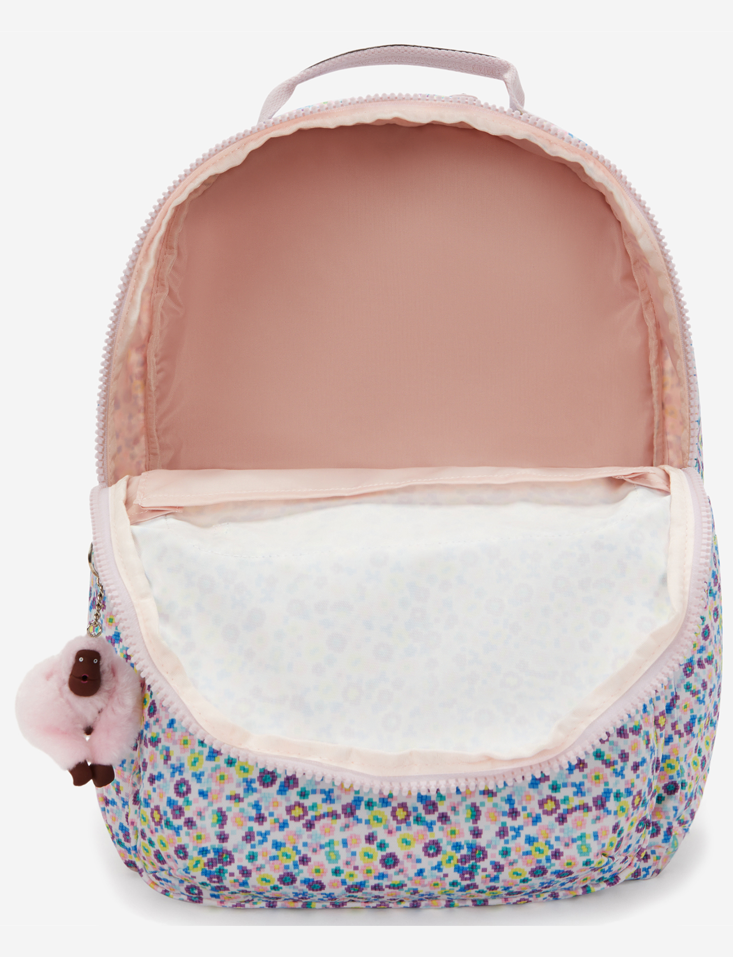 حقيبة ظهر كبيرة KIPLING Seoul Lap Digi Flower Prt (مع جيب للكمبيوتر المحمول) I5816-7ER