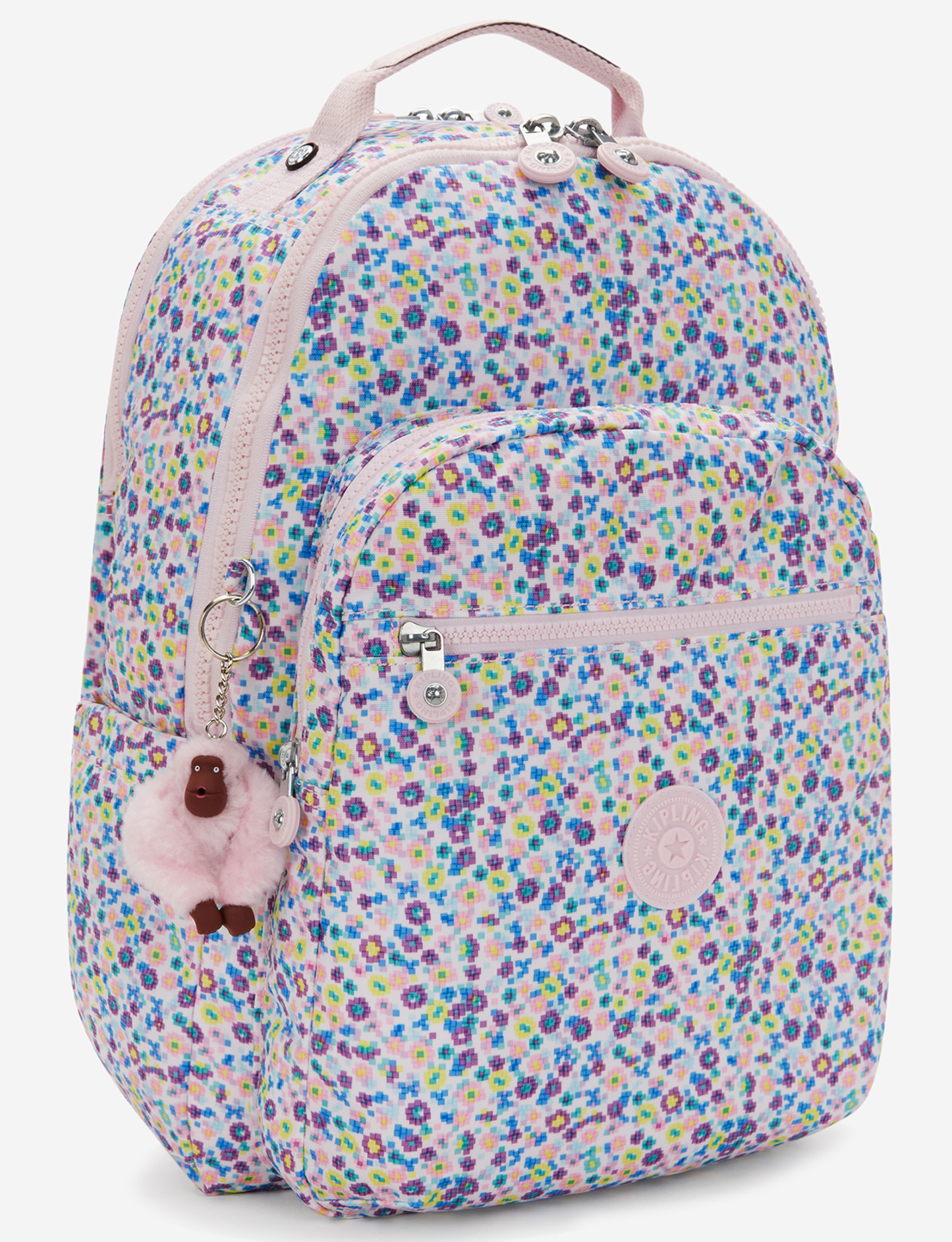 حقيبة ظهر كبيرة KIPLING Seoul Lap Digi Flower Prt (مع جيب للكمبيوتر المحمول) I5816-7ER