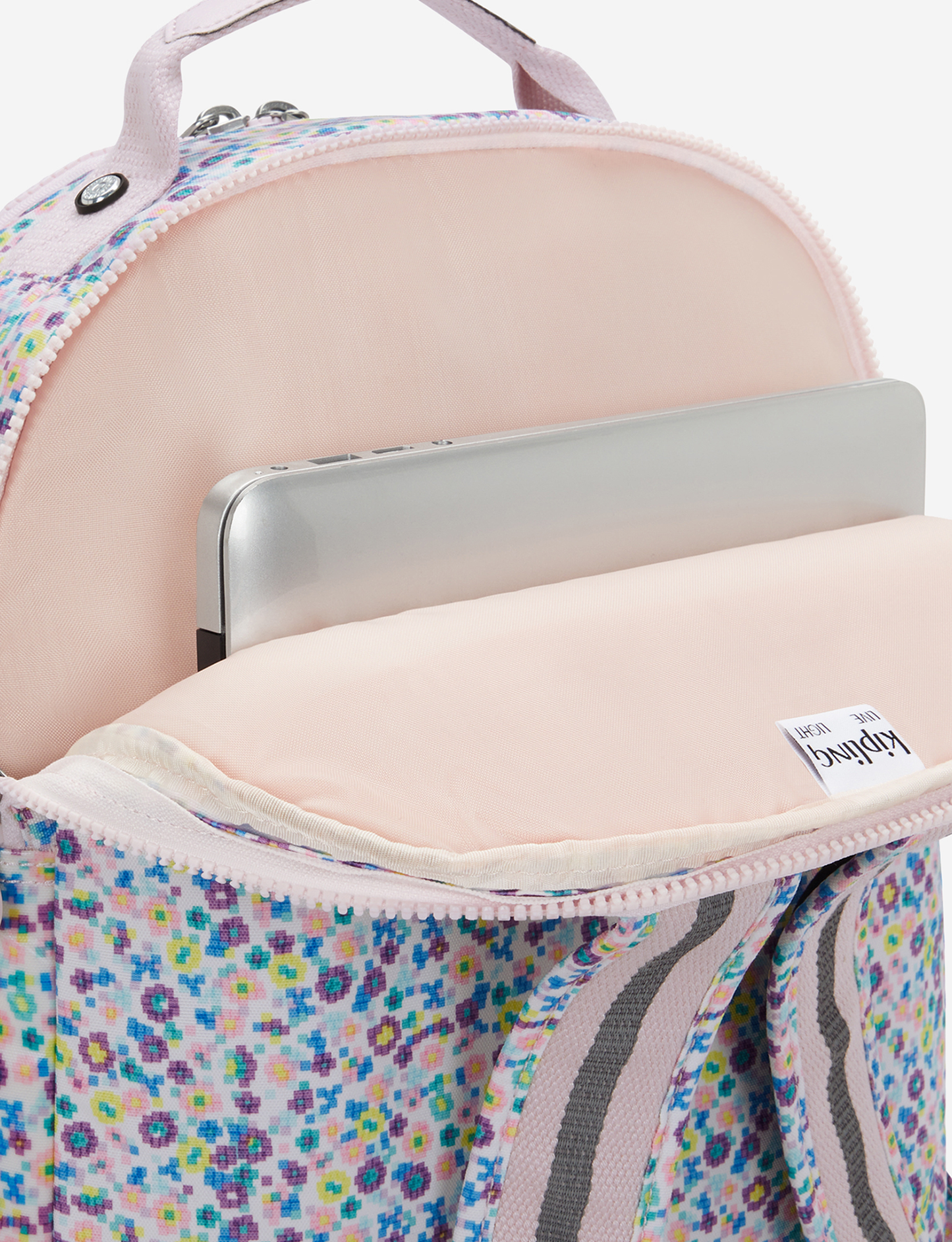 حقيبة ظهر كبيرة KIPLING Seoul Lap Digi Flower Prt (مع جيب للكمبيوتر المحمول) I5816-7ER