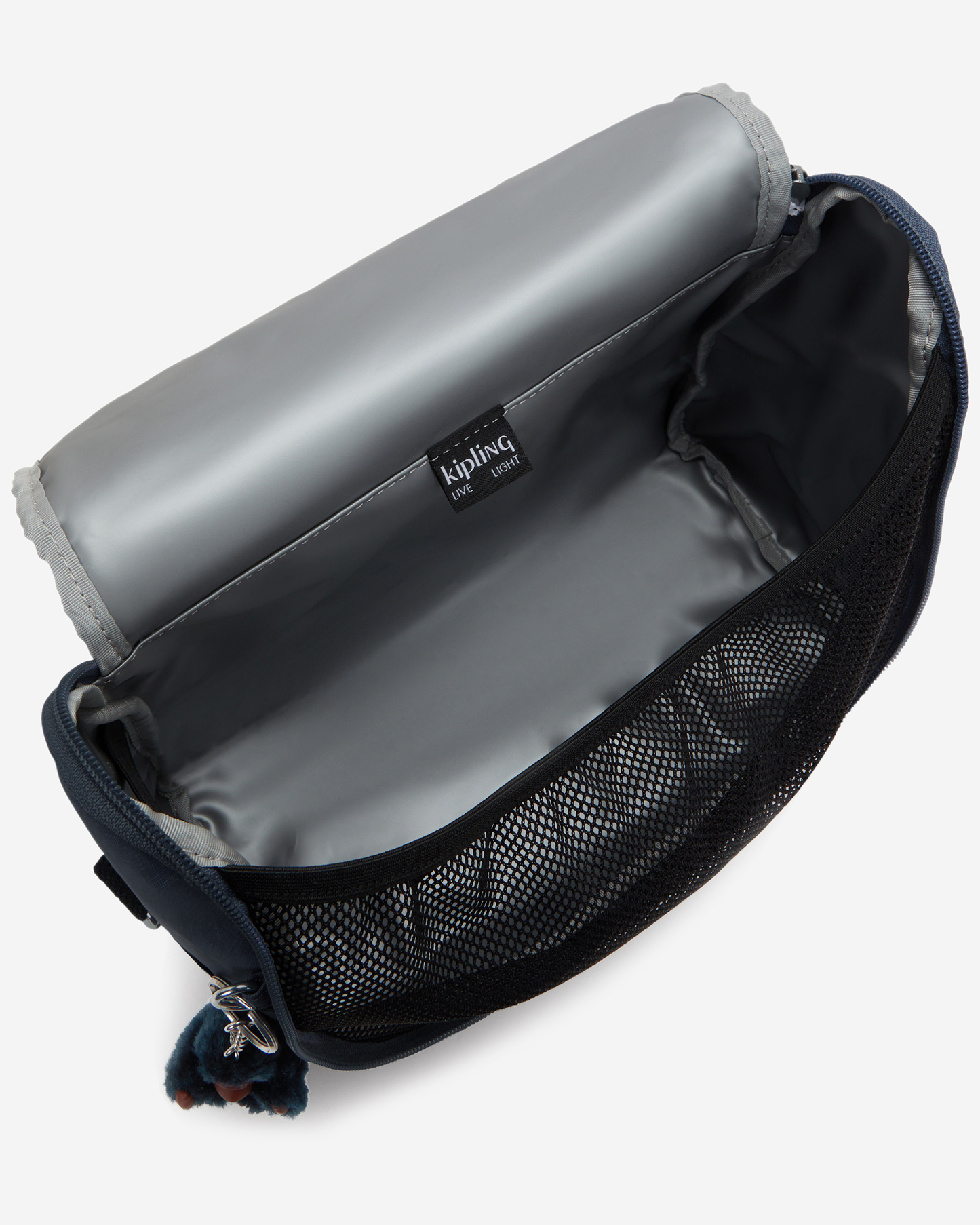 Kipling  New Kichirou Game Grey Large LunchBag with Trolley Sleeve 15289-7FK