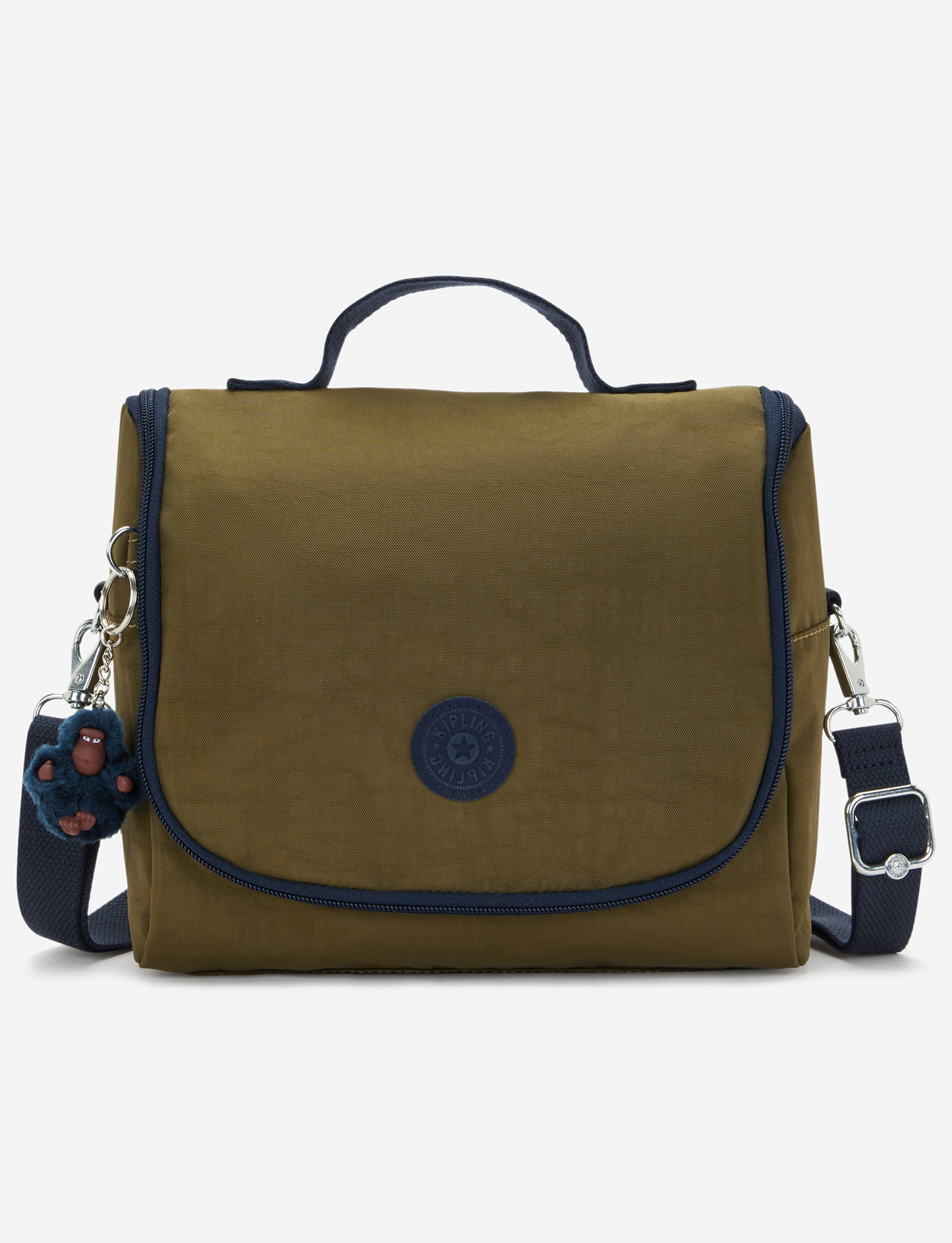 KIPLING حقيبة غداء كبيرة Kichirou Treasure Green (مع جيب ترولي) 15289-1HW