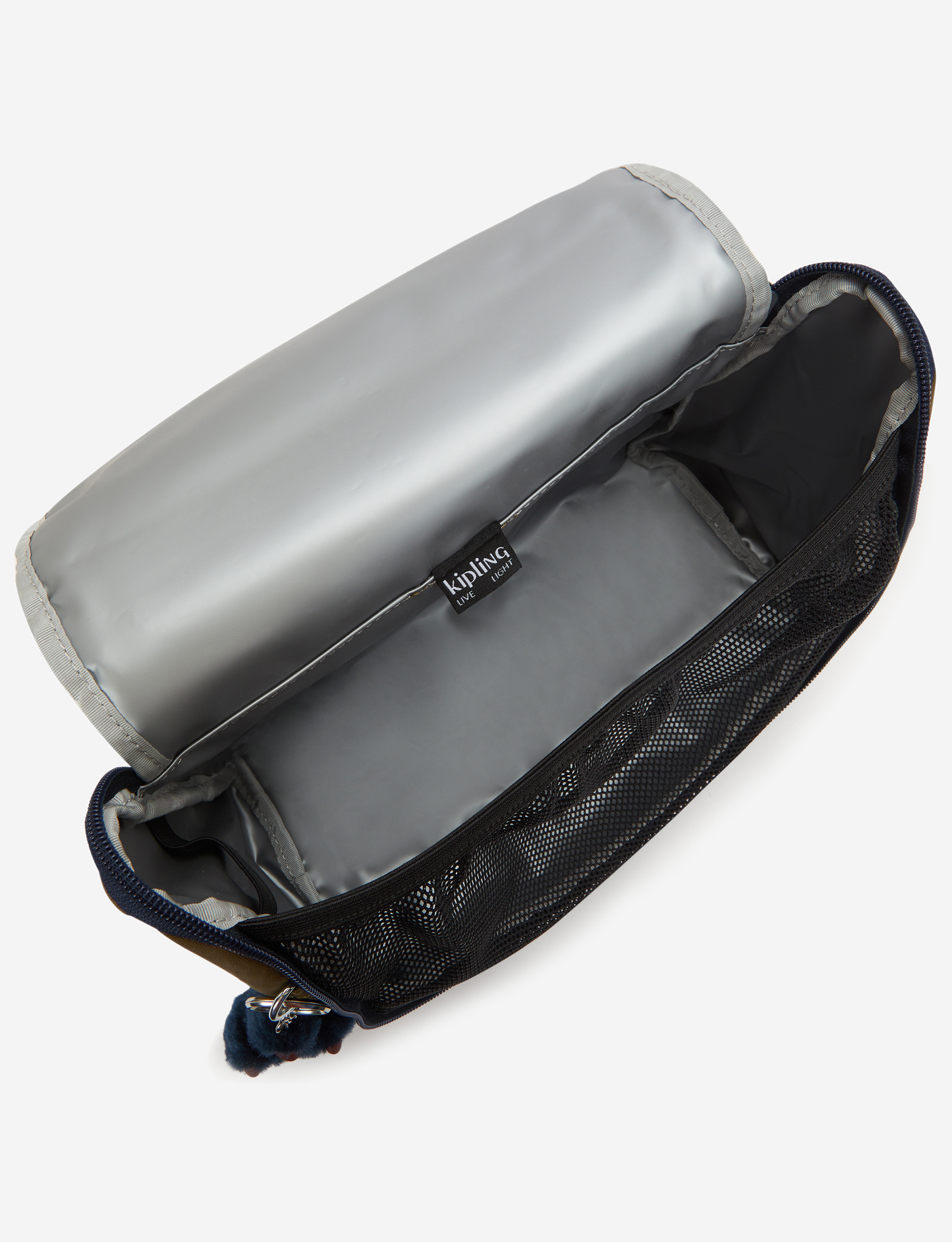 KIPLING حقيبة غداء كبيرة Kichirou Treasure Green (مع جيب ترولي) 15289-1HW