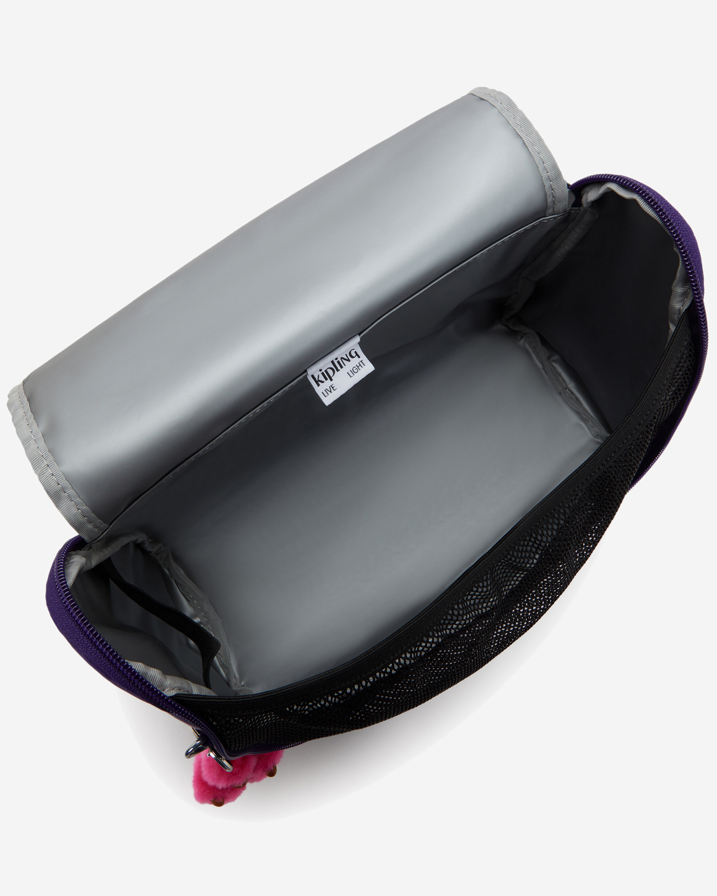 Kipling  New Kichirou Vip Purple Large LunchBag with Trolley Sleeve 15289-4PI