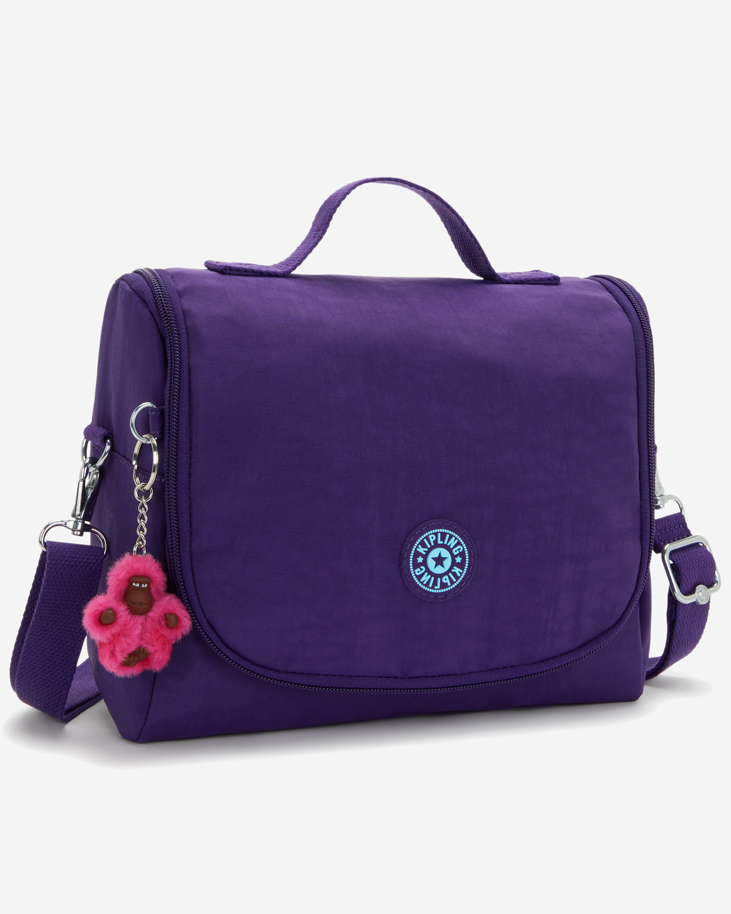 Kipling  New Kichirou Vip Purple Large LunchBag with Trolley Sleeve 15289-4PI