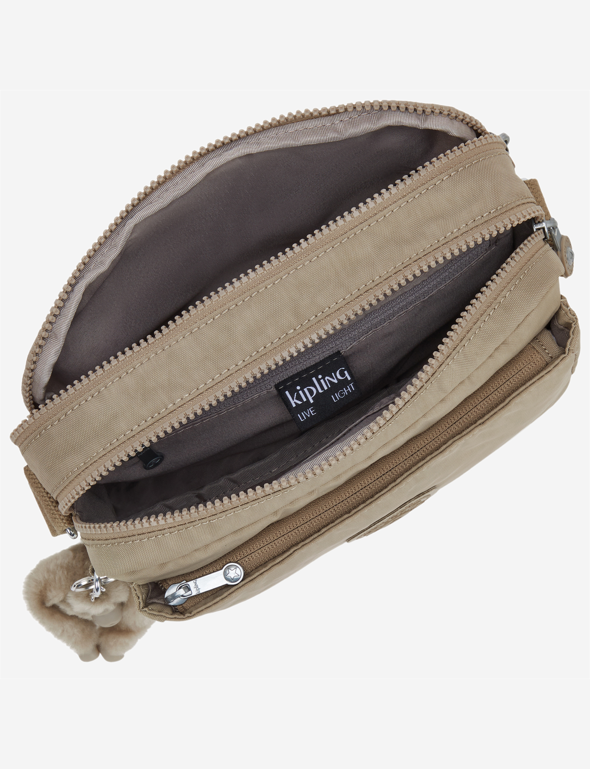 حقيبة كتف KIPLING Abanu M Soft Taupe متوسطة الحجم I7076-4PW
