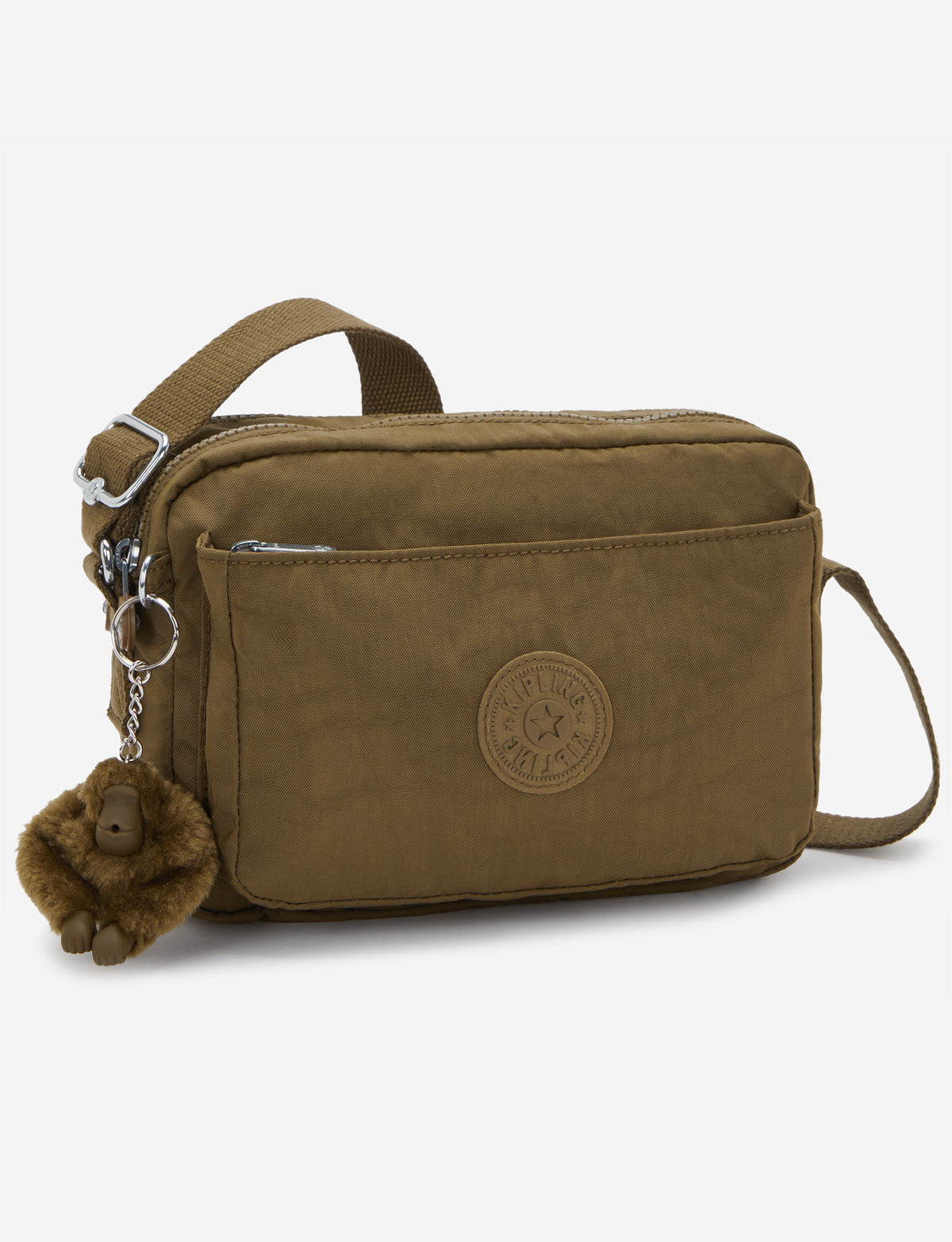 KIPLING Abanu M Smooth Khaki Medium حقيبة كروس I7076-1NA