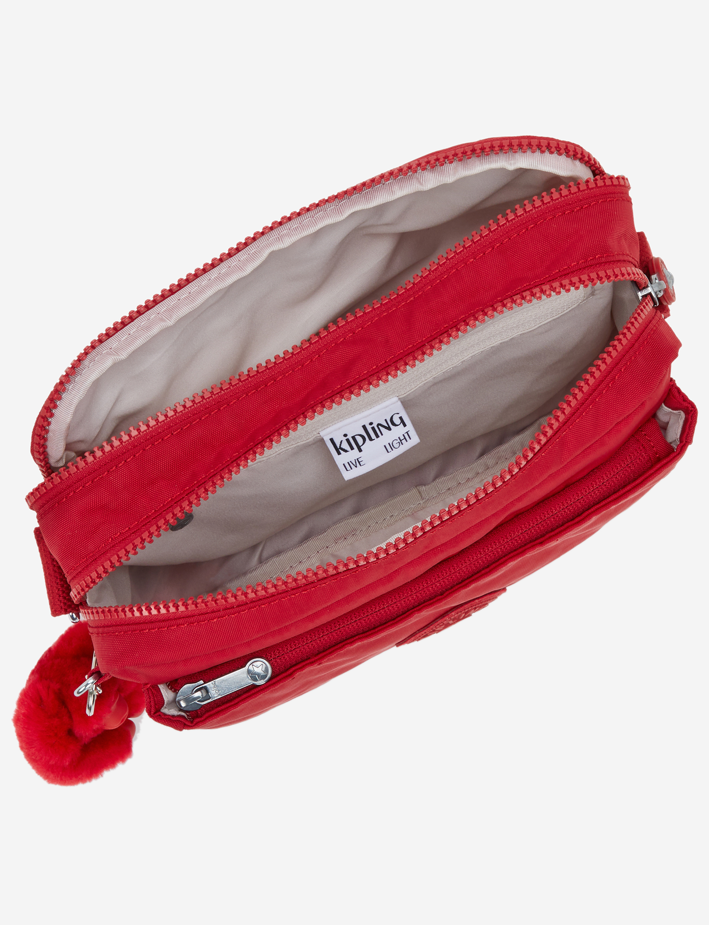 حقيبة كروسبودي متوسطة KIPLING Abanu M باللون الأحمر الياقوتي I7076-1NW