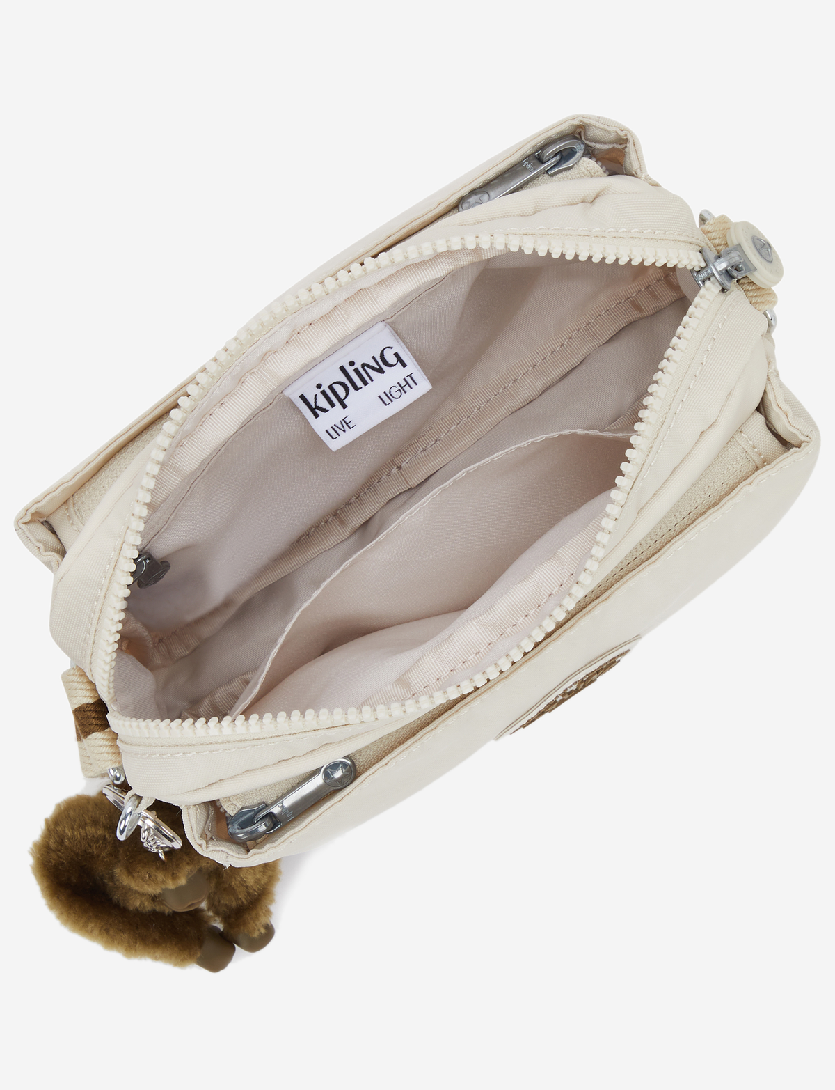 KIPLING حقيبة أبانو كروس بودي صغيرة بلون رملي ناعم I4208-9LO