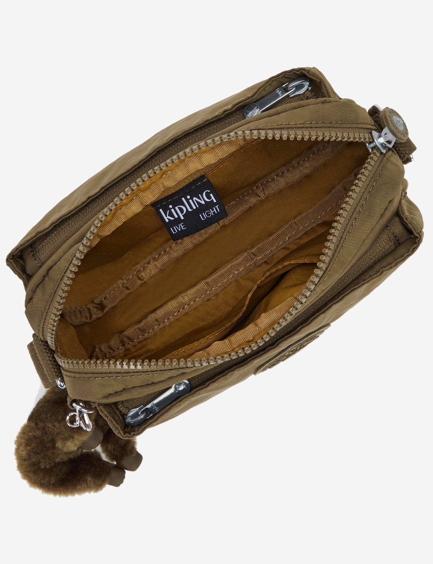 KIPLING أبانو سموث كاكي حقيبة كروسبودي صغيرة I4208-1NA
