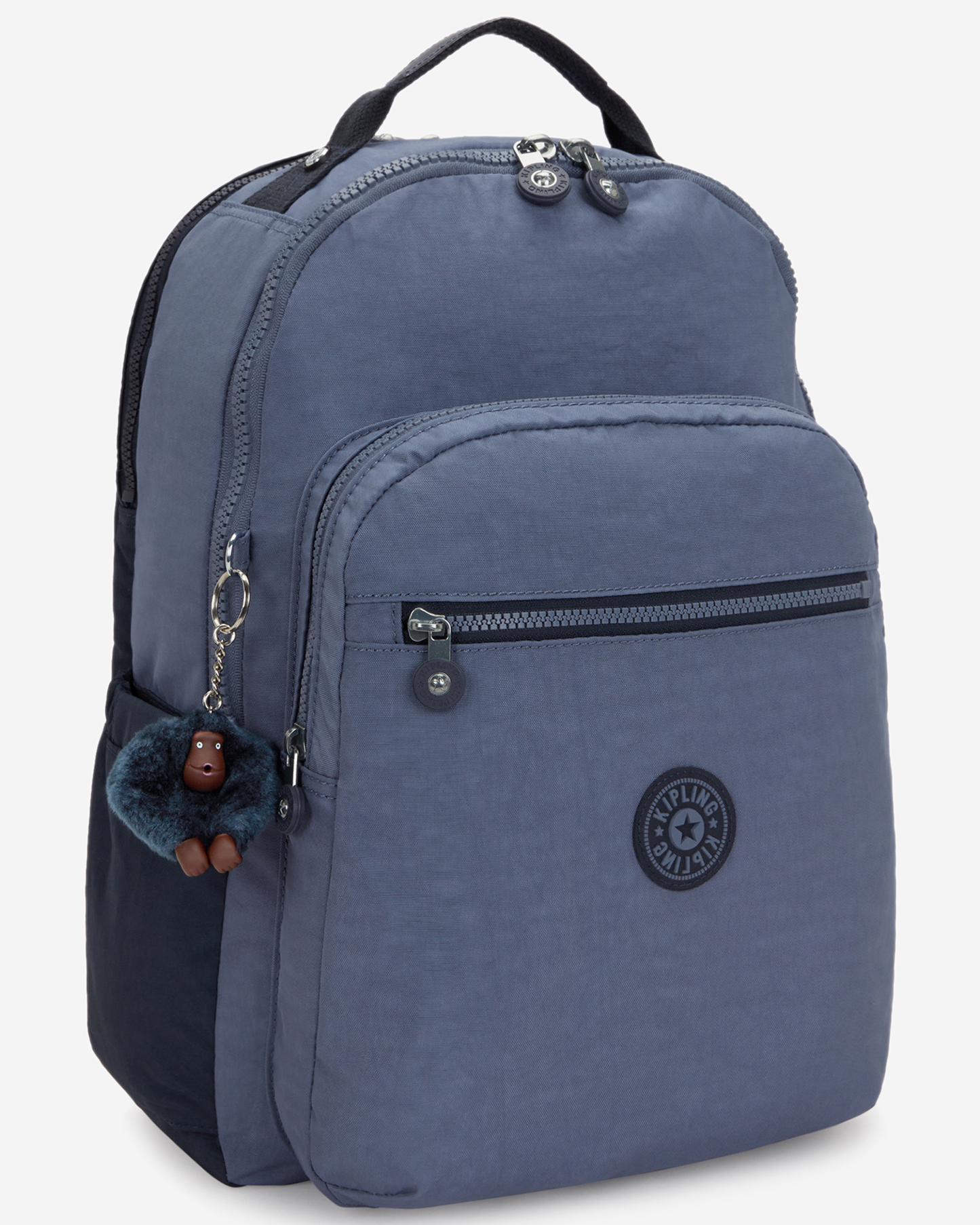 Kipling  Seoul Lap Game Grey Large Backpack with Laptop Compartment I4275-7FK