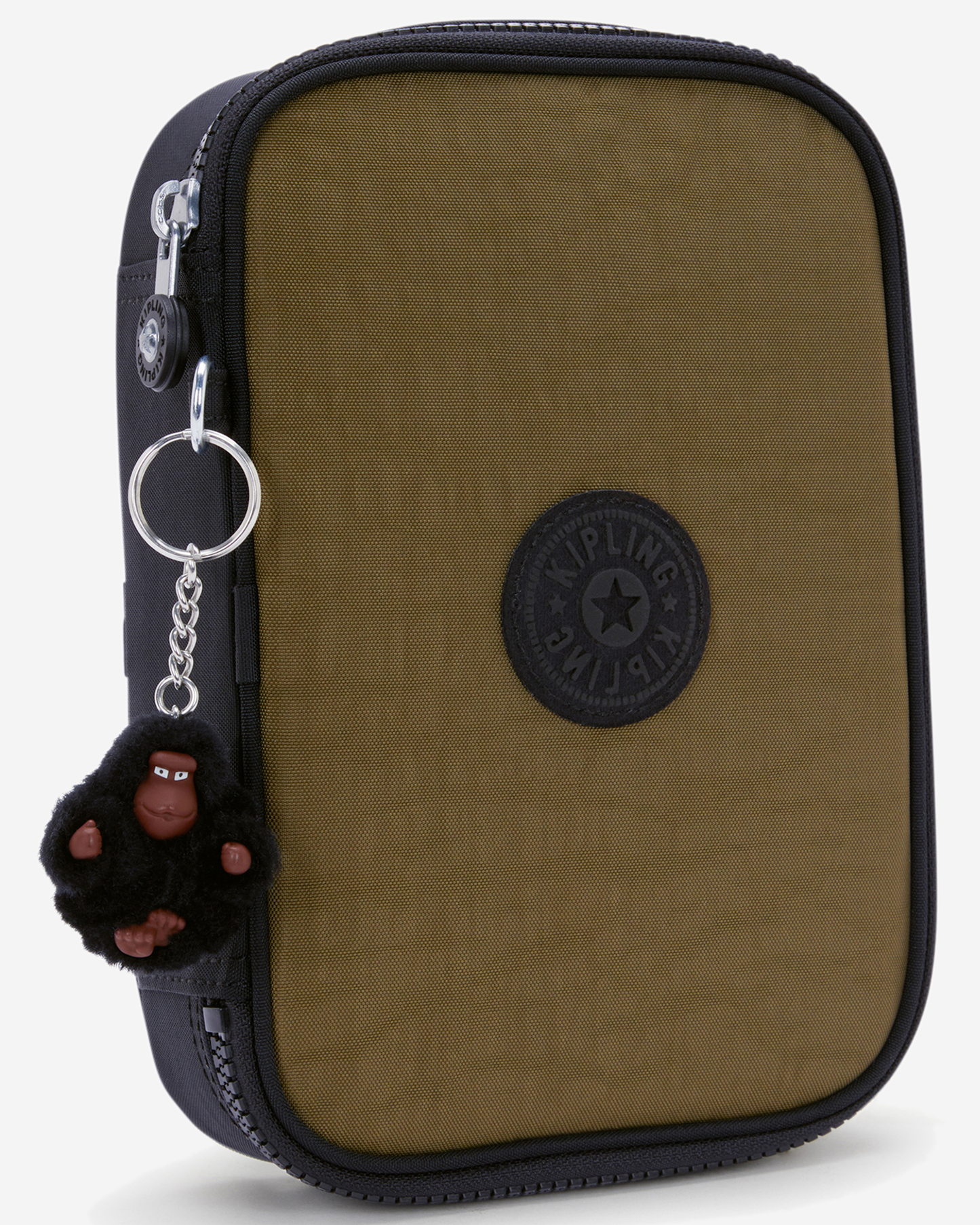 Kipling  100 Pens Black Khaki Bl Large Pencase 09405-5FY