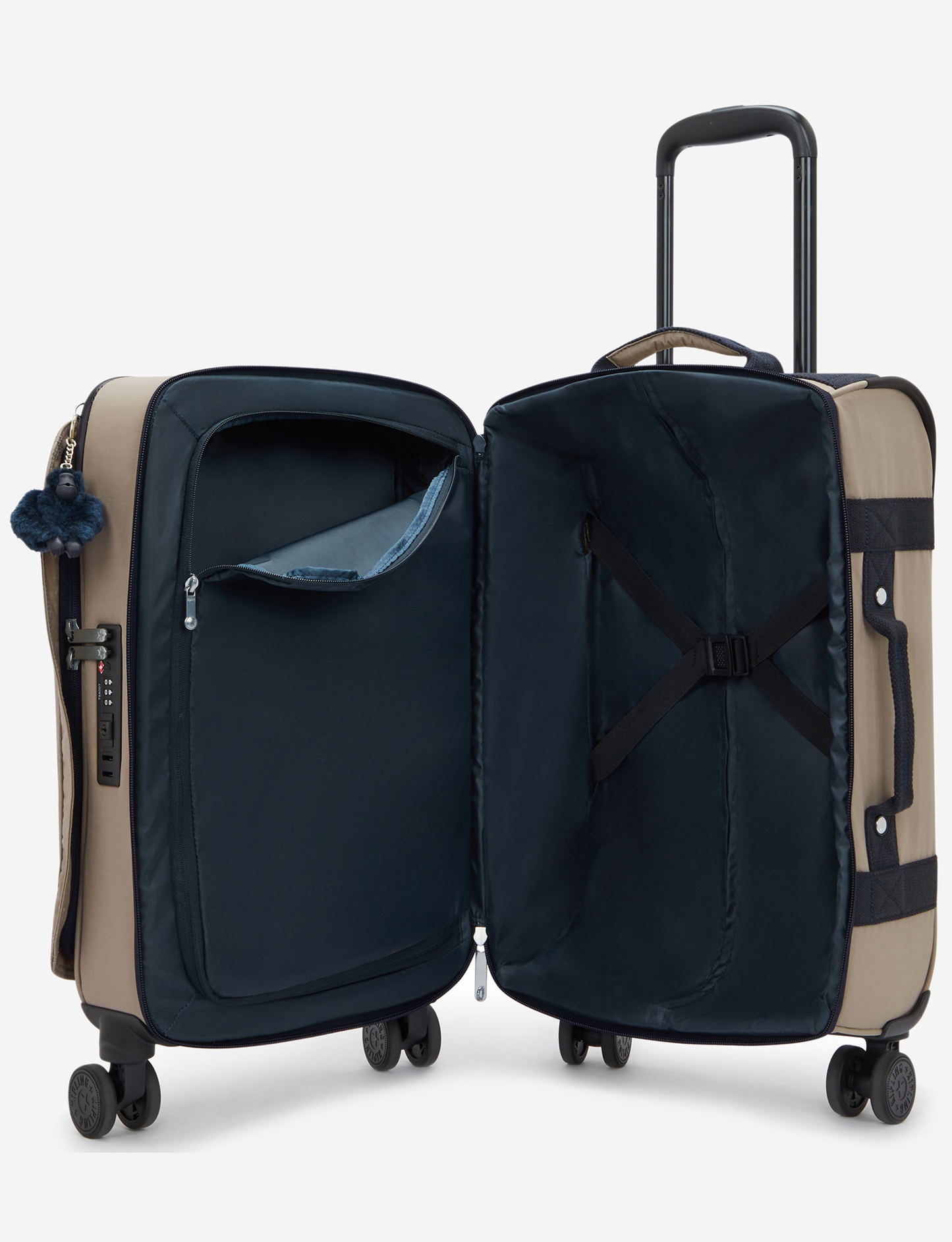 KIPLING Spontaneous S Soft Taupe C حقيبة سفر صغيرة بعجلات I5508-7ML