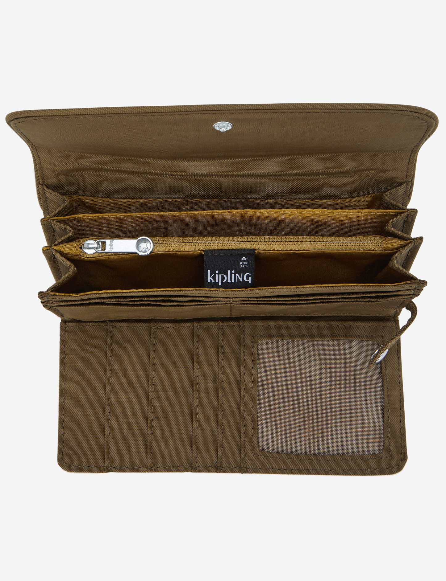 KIPLING محفظة Money Land Smooth Khaki كبيرة I4191-1NA