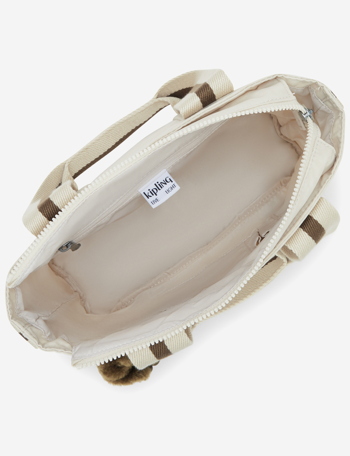 KIPLING Minta M Up حقيبة توتس (رمل ناعم متوسط) (مع حزام كتف قابل للإزالة) I8642-9LO