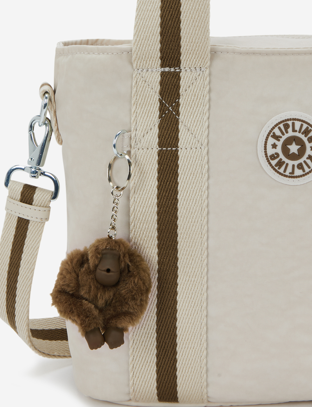 KIPLING Minta M Up حقيبة توتس (رمل ناعم متوسط) (مع حزام كتف قابل للإزالة) I8642-9LO