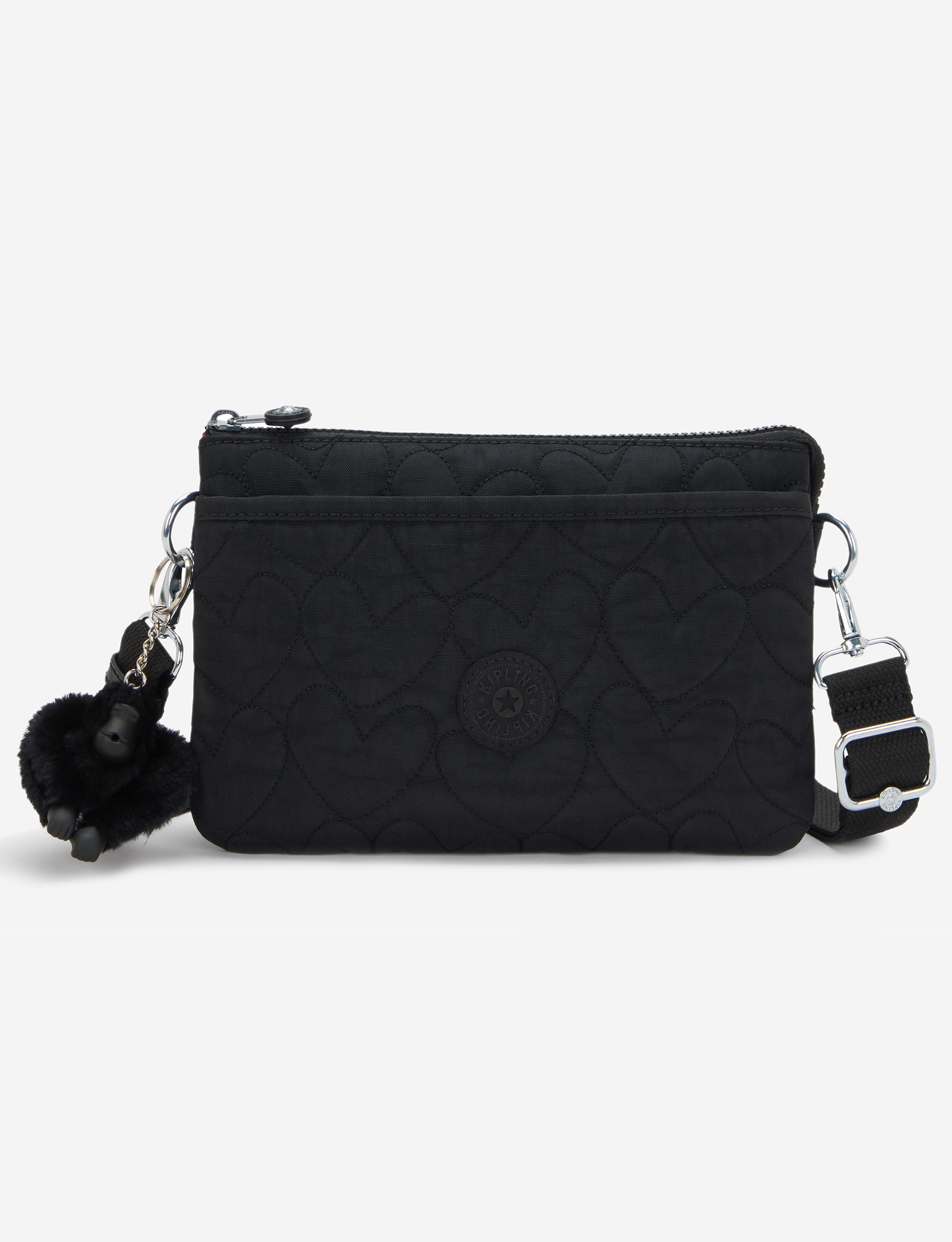 KIPLING Riri Many Hearts Bla حقيبة كروس صغيرة (مع حزام كتف قابل للإزالة) I5358-2KN