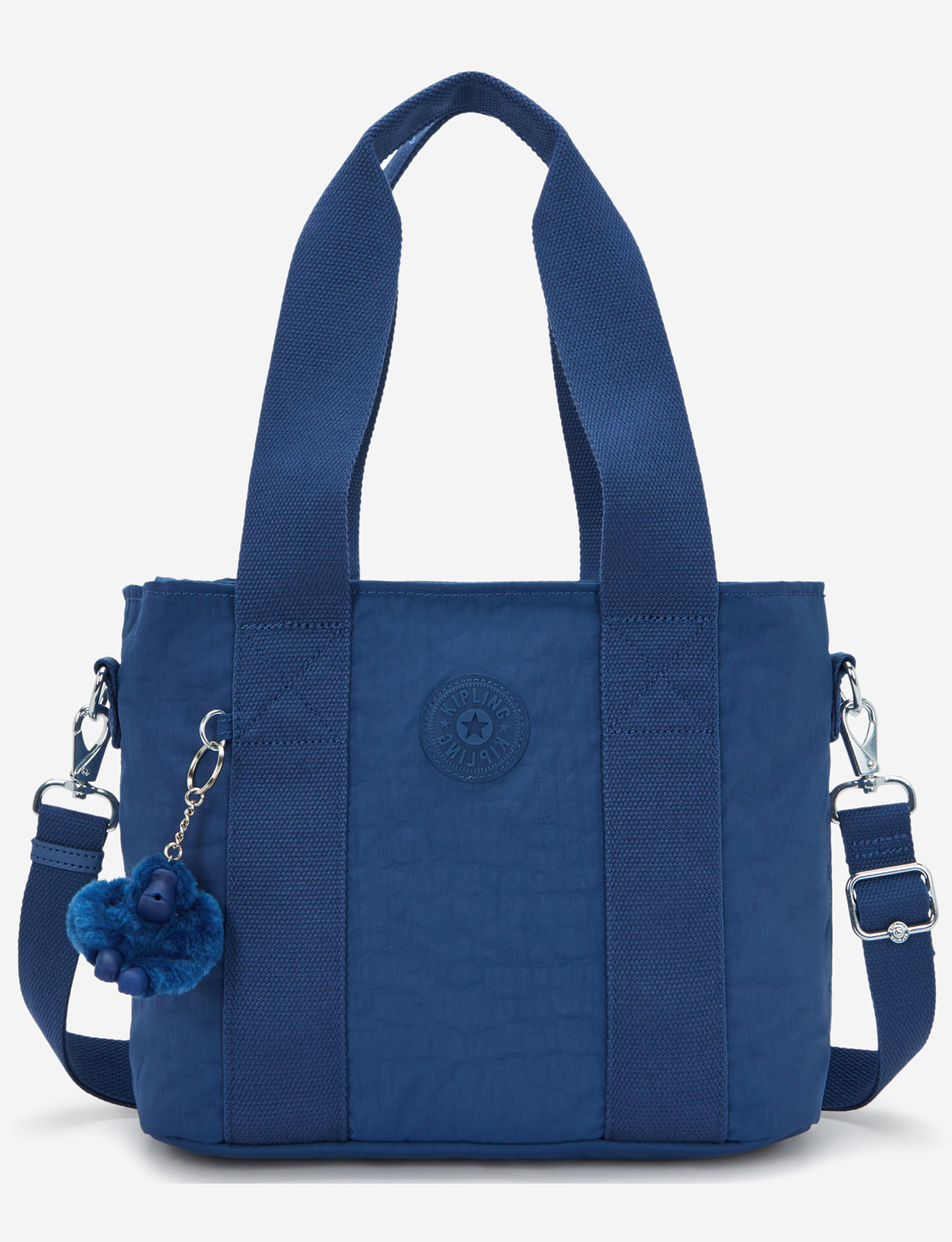 KIPLING Minta M Up حقيبة توت زرقاء كاجوال متوسطة (مع حزام كتف قابل للإزالة) I8642-5PZ