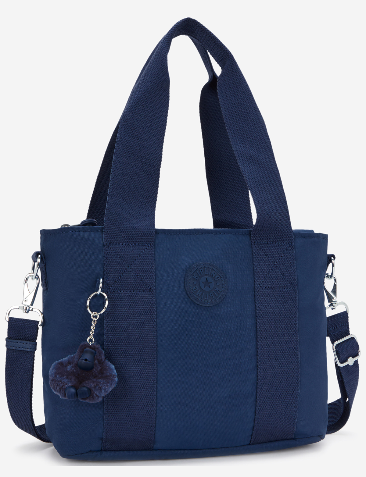 KIPLING Minta M Up حقيبة توت زرقاء كاجوال متوسطة (مع حزام كتف قابل للإزالة) I8642-5PZ
