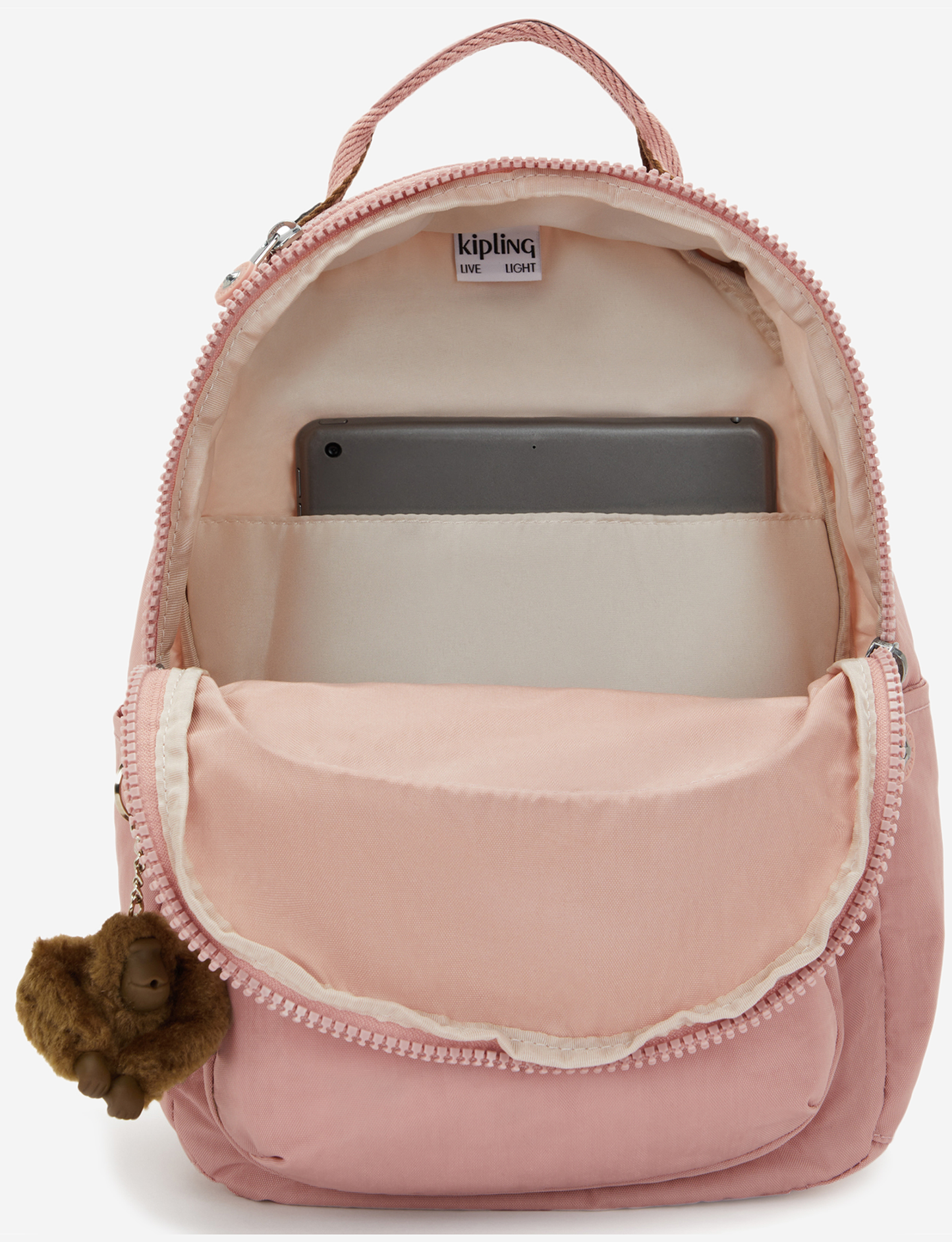 KIPLING Seoul S Memory Pink حقيبة ظهر صغيرة (مع جيب لوحي) I4082-0PN