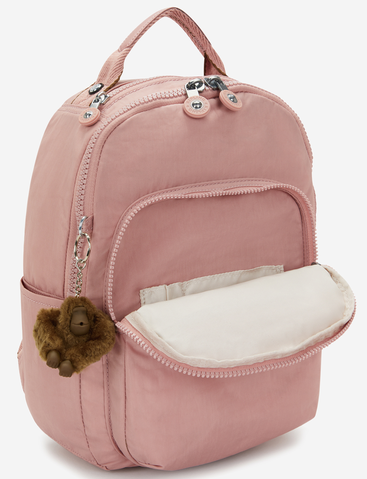 KIPLING Seoul S Memory Pink حقيبة ظهر صغيرة (مع جيب لوحي) I4082-0PN