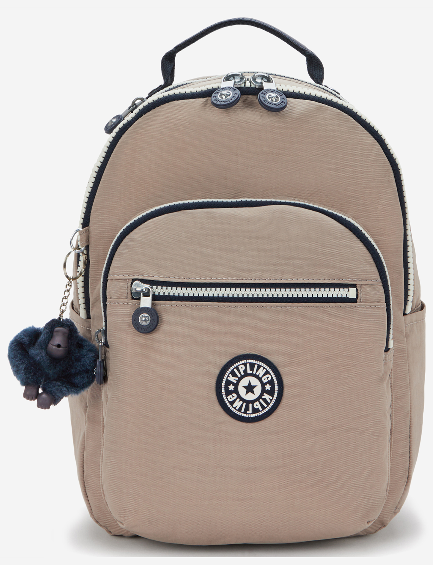 KIPLING Seoul S حقيبة ظهر صغيرة Taupe C ناعمة (مع جيب للكمبيوتر اللوحي) I4082-7ML
