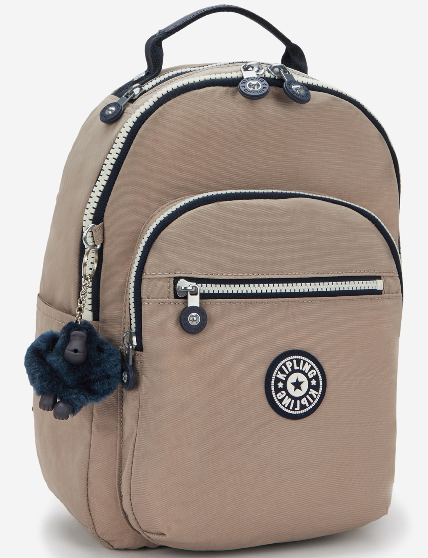 KIPLING Seoul S حقيبة ظهر صغيرة Taupe C ناعمة (مع جيب للكمبيوتر اللوحي) I4082-7ML