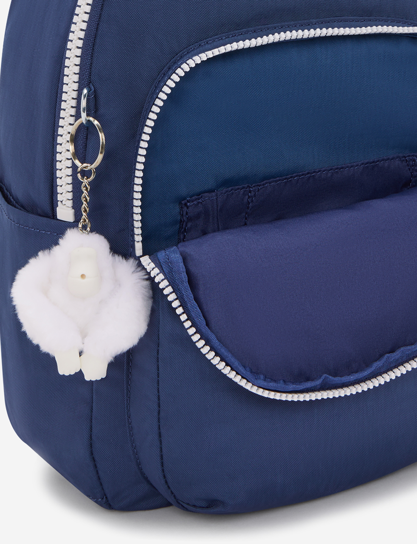 KIPLING Seoul S حقيبة ظهر صغيرة كاجوال زرقاء C (مع جيب للكمبيوتر اللوحي) I4082-3RA