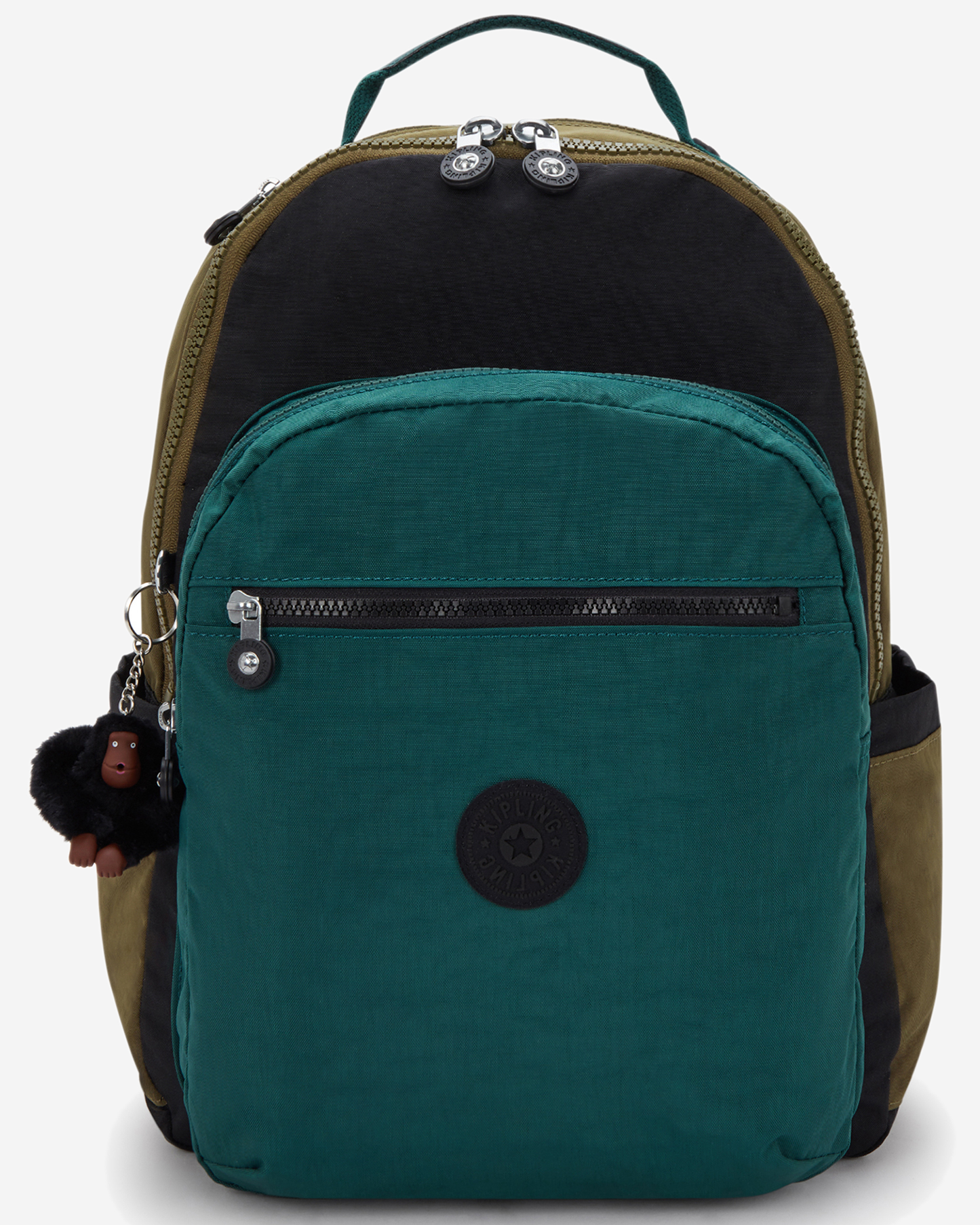 Kipling  Seoul Black Khaki Bl Large Backpack I5140-5FY