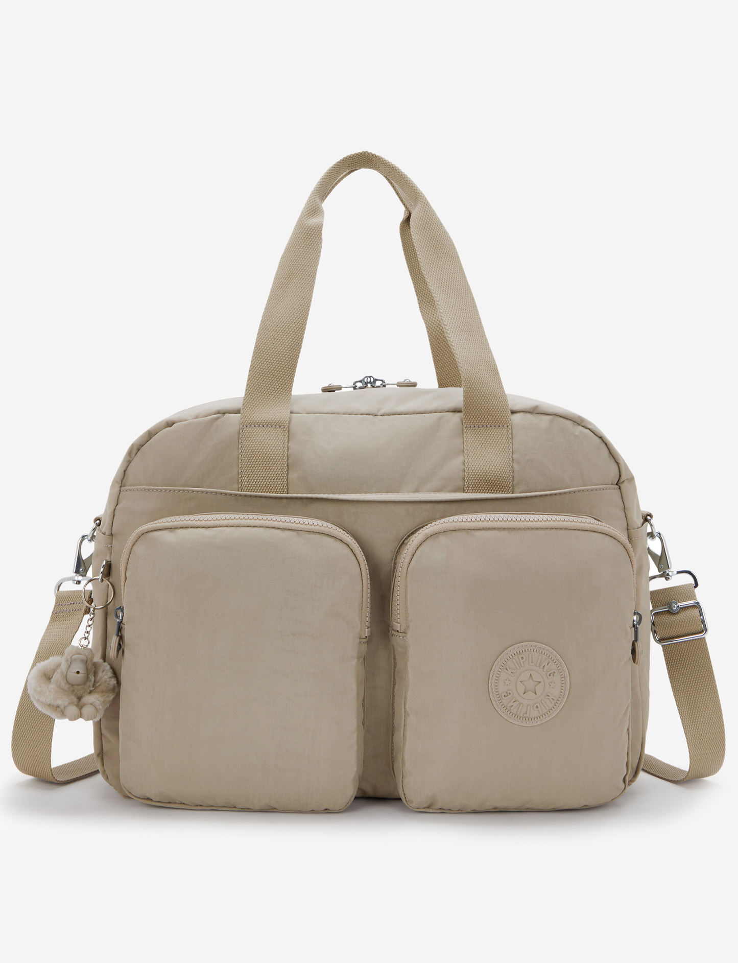 KIPLING Defea Xl حقيبة عطلة نهاية الأسبوع متوسطة الحجم لون Taupe ناعم I3958-4PW