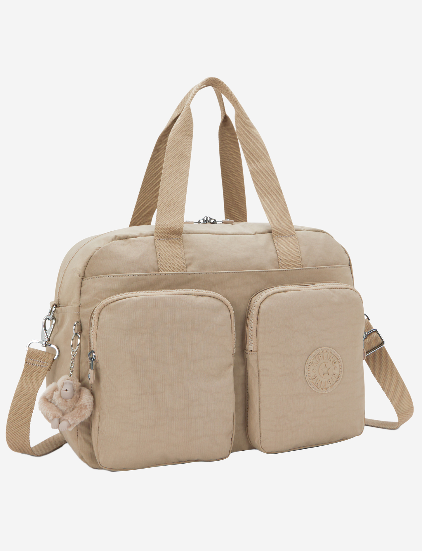 KIPLING Defea Xl حقيبة عطلة نهاية الأسبوع متوسطة الحجم لون Taupe ناعم I3958-4PW