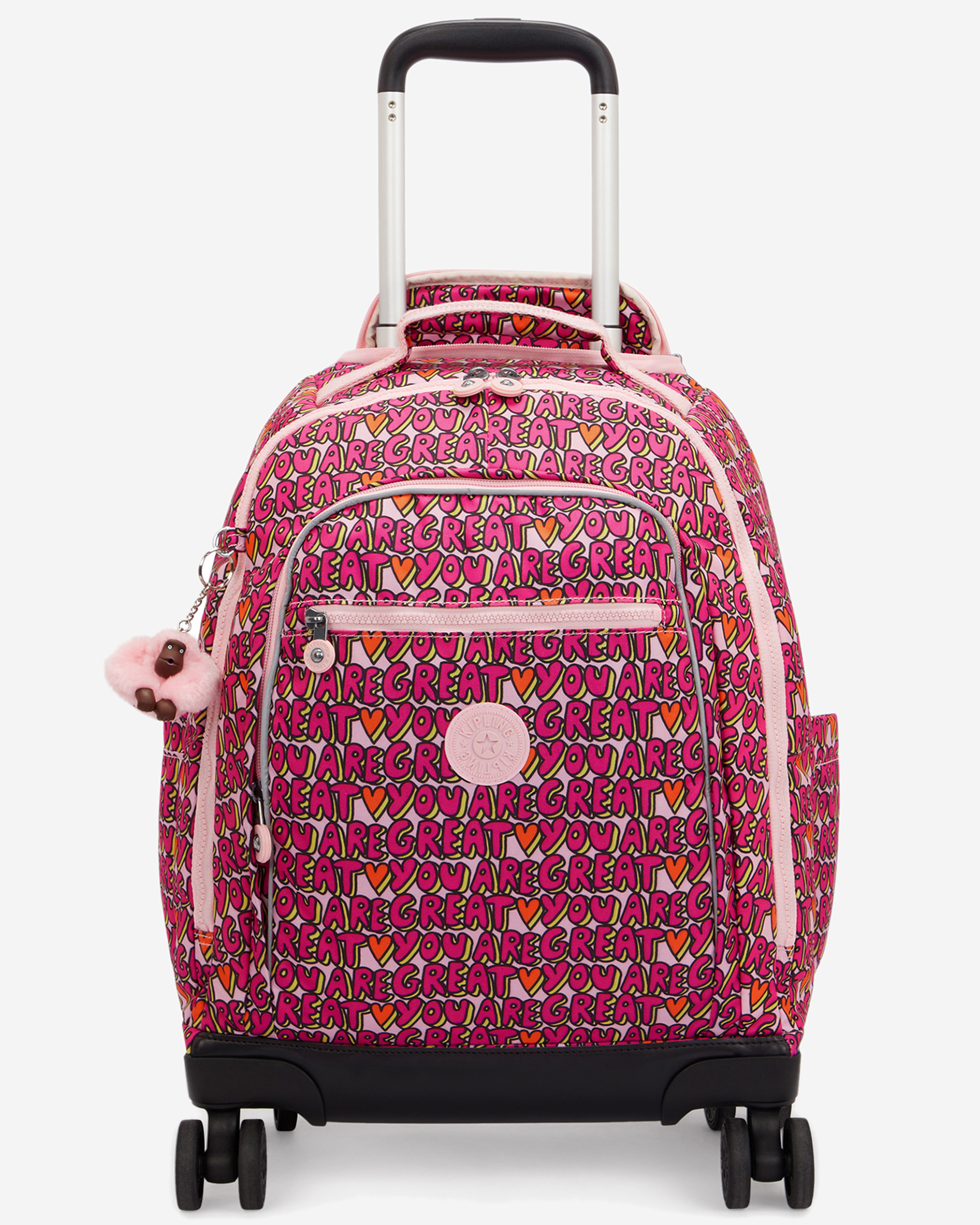 Kipling  New Zea U R Great Prt Large Wheeled Backpack with Laptop Compartment I4674-6KZ