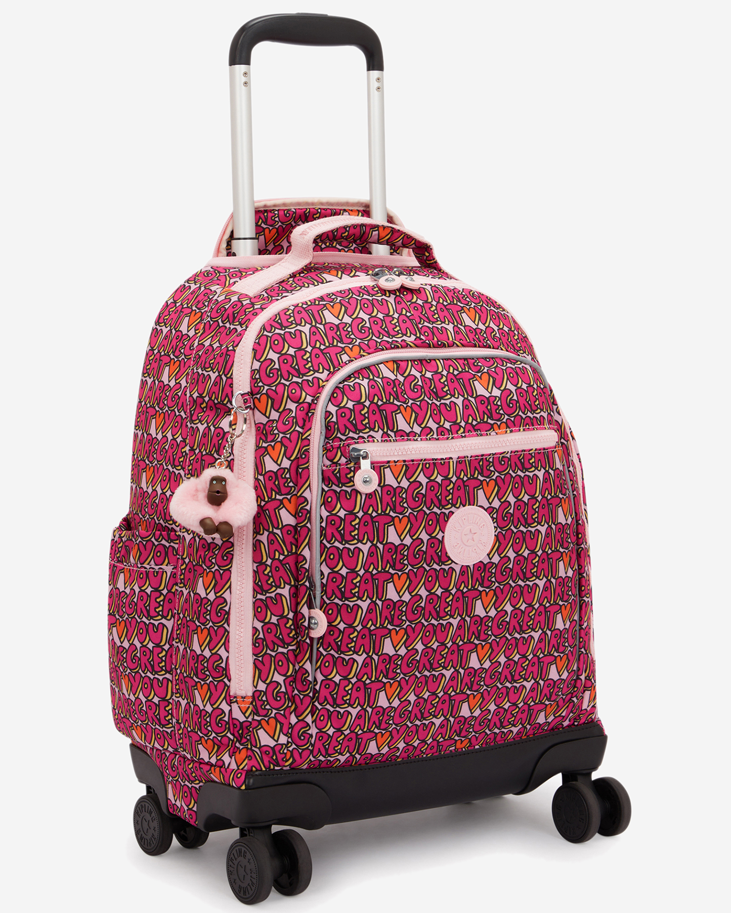 Kipling  New Zea U R Great Prt Large Wheeled Backpack with Laptop Compartment I4674-6KZ
