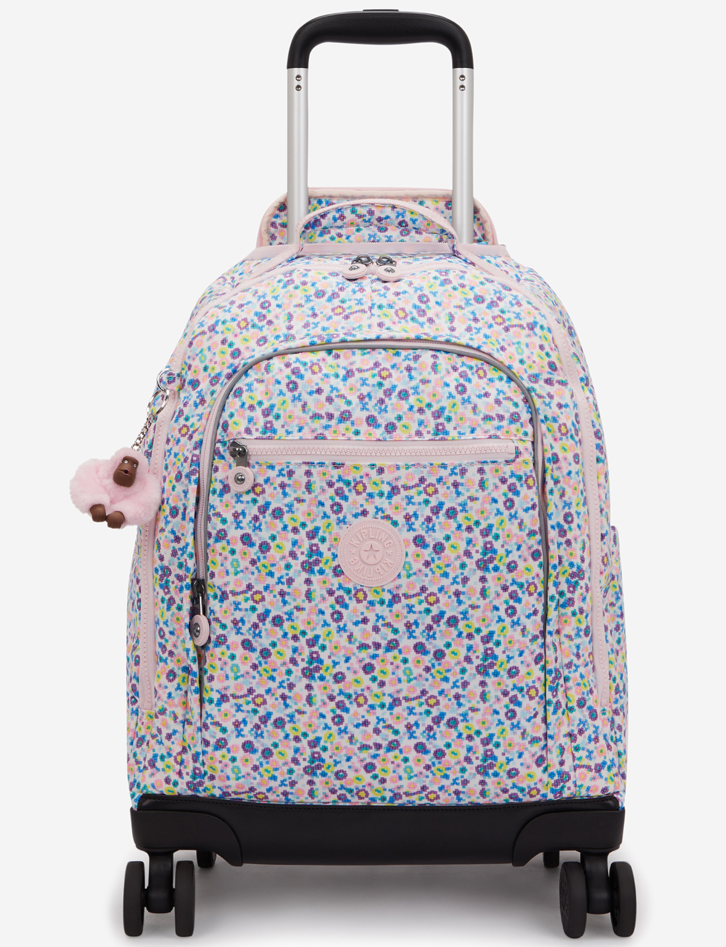 حقيبة ظهر كيبليج New Zea Digi Flower Prt كبيرة بعجلات (مع جيب للابتوب) I4674-7ER