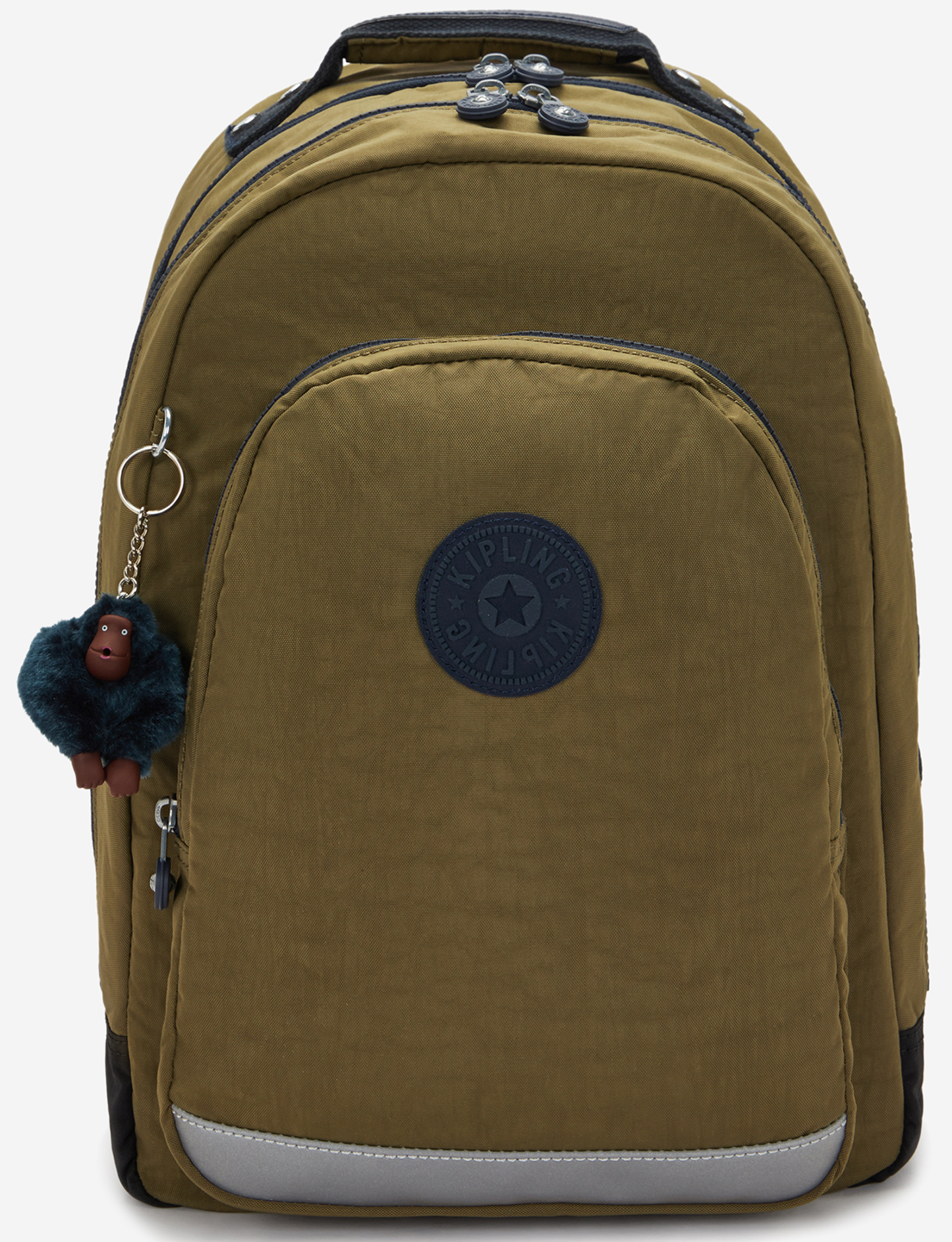 KIPLING Class Room Treasure Green حقيبة ظهر كبيرة (مع جيب للكمبيوتر المحمول) I4053-1HW