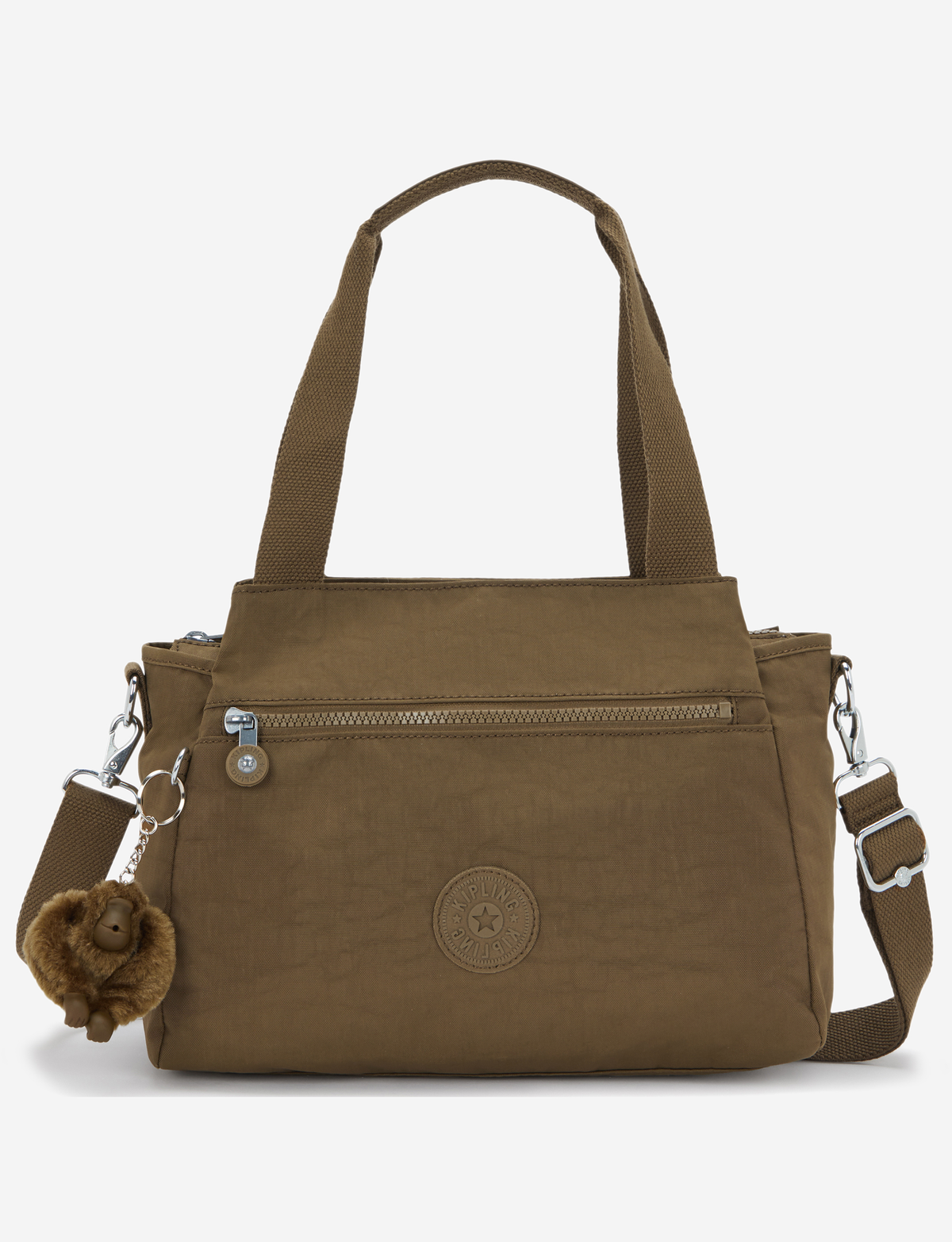 حقيبة كتف KIPLING Elysia Smooth Khaki Medium (مع حزام كتف قابل للإزالة) 43791-1NA
