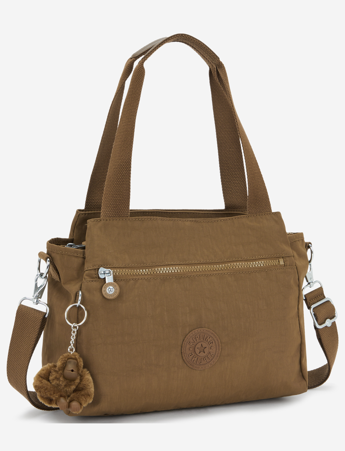 حقيبة كتف KIPLING Elysia Smooth Khaki Medium (مع حزام كتف قابل للإزالة) 43791-1NA