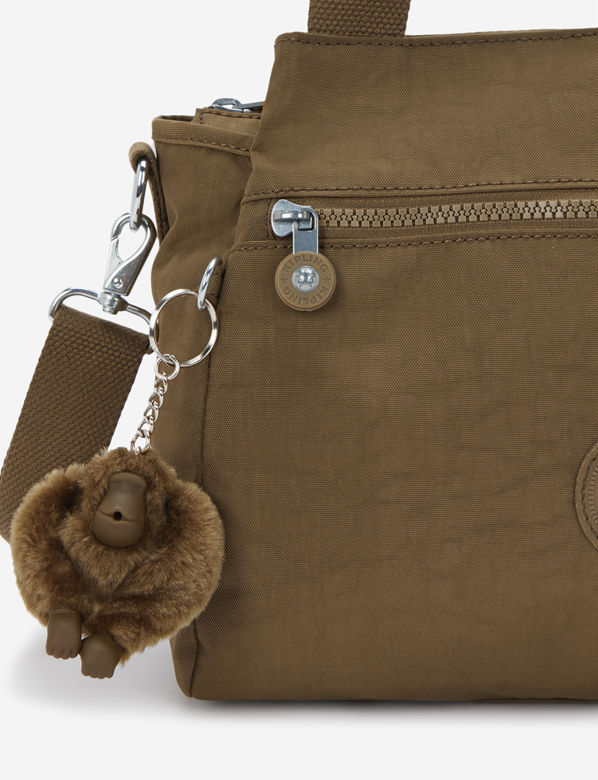 حقيبة كتف KIPLING Elysia Smooth Khaki Medium (مع حزام كتف قابل للإزالة) 43791-1NA